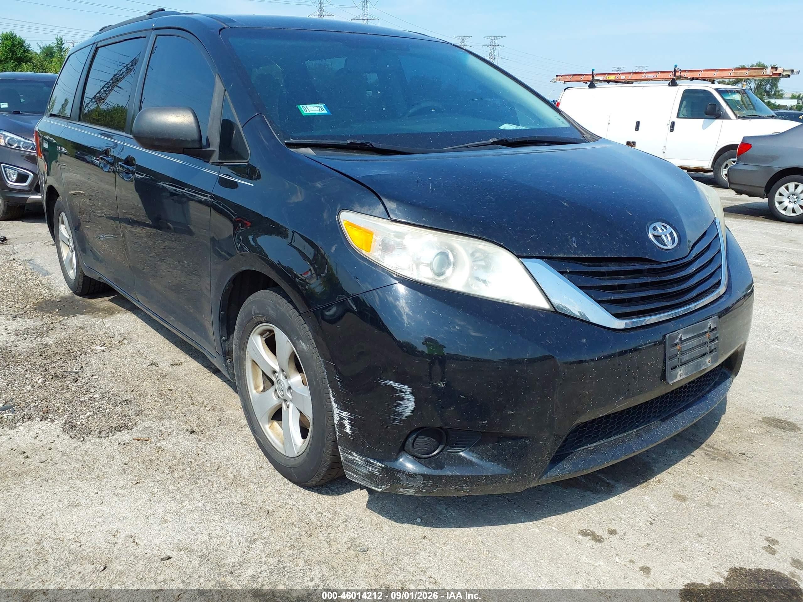 2015 Toyota Sienna Le 8 Passenger Black vin: 5TDKK3DC7FS570415