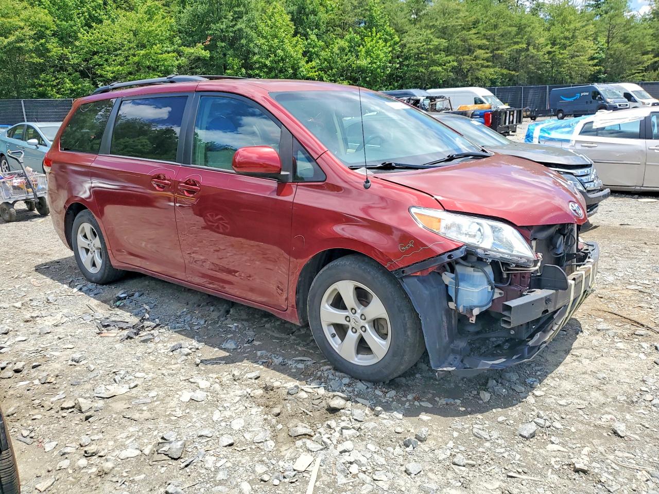 2012 Toyota Sienna Le Burgundy vin: 5TDKK3DC8CS277960