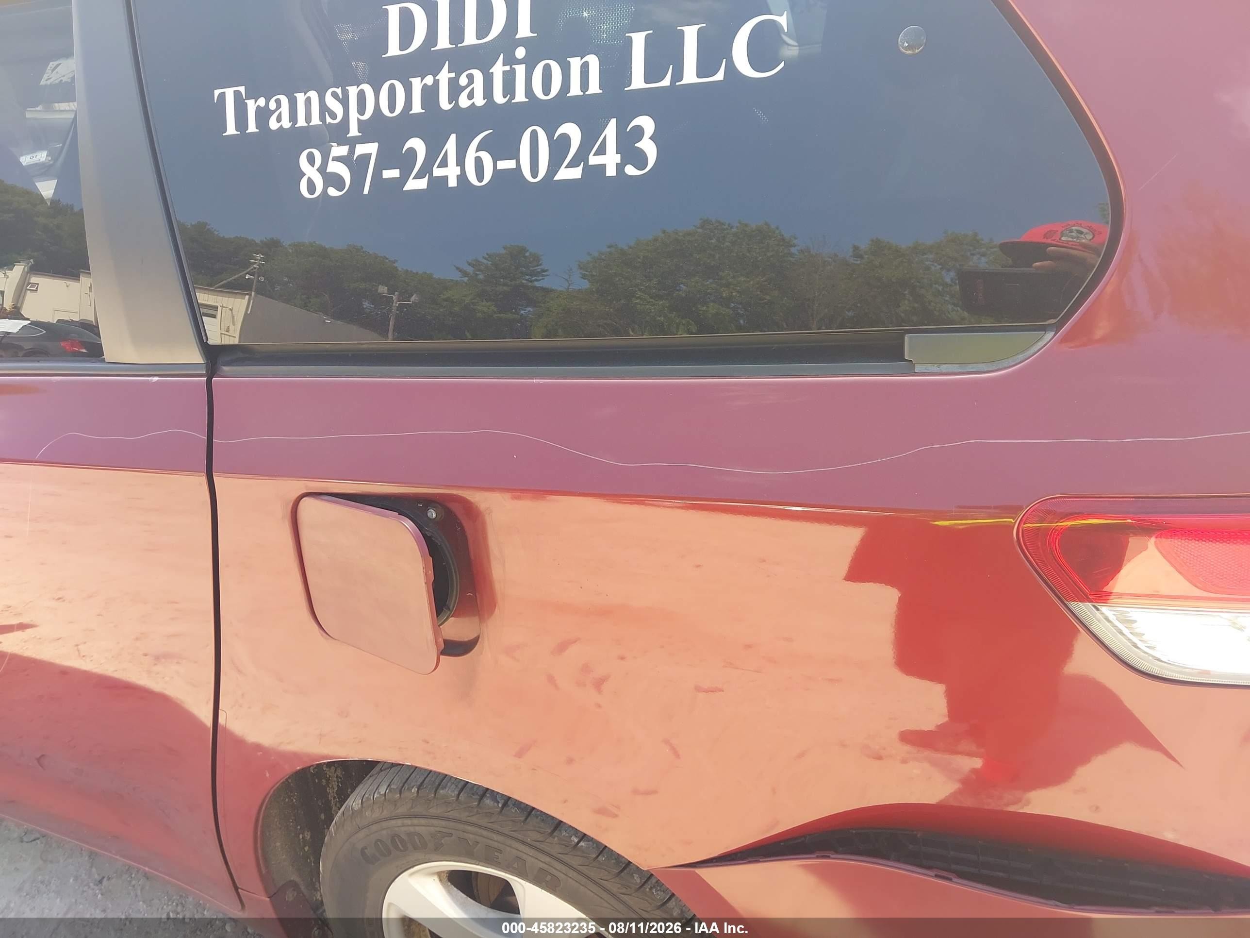 2012 Toyota Sienna Le V6 8 Passenger Red vin: 5TDKK3DC9CS198040