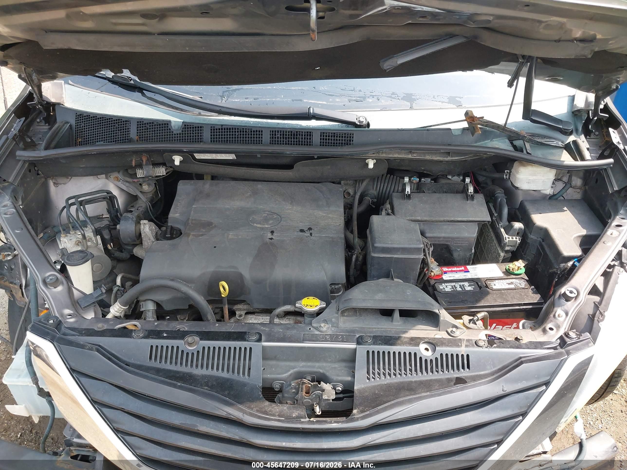 2013 Toyota Sienna Le V6 8 Passenger Gray vin: 5TDKK3DC9DS298799