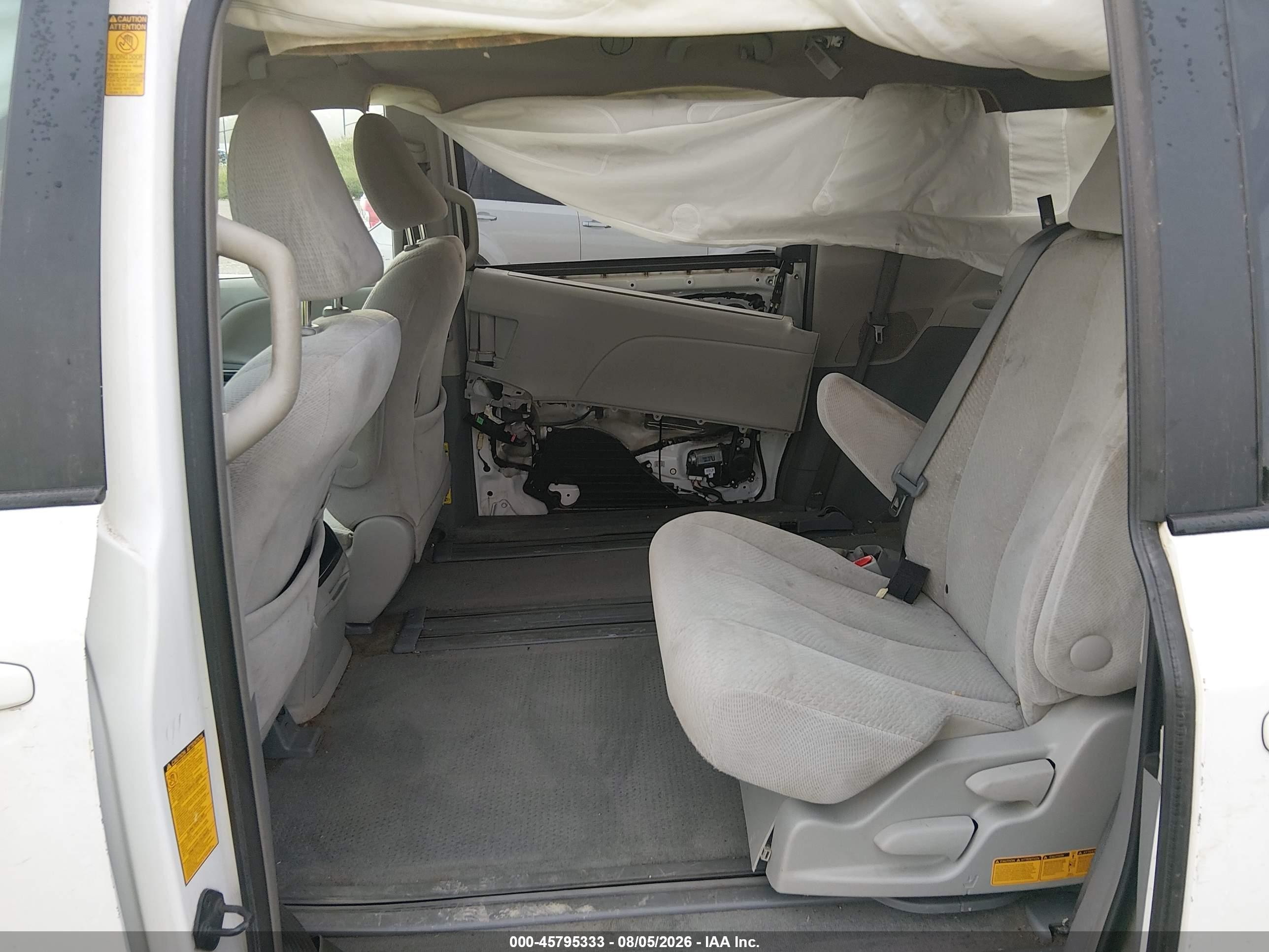 2013 Toyota Sienna Le V6 8 Passenger Белый vin: 5TDKK3DC9DS355051
