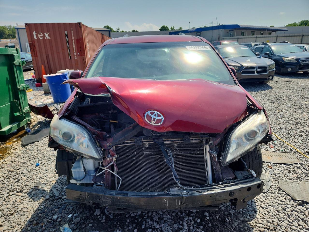 2015 Toyota Sienna Le Бордовый vin: 5TDKK3DC9FS592061