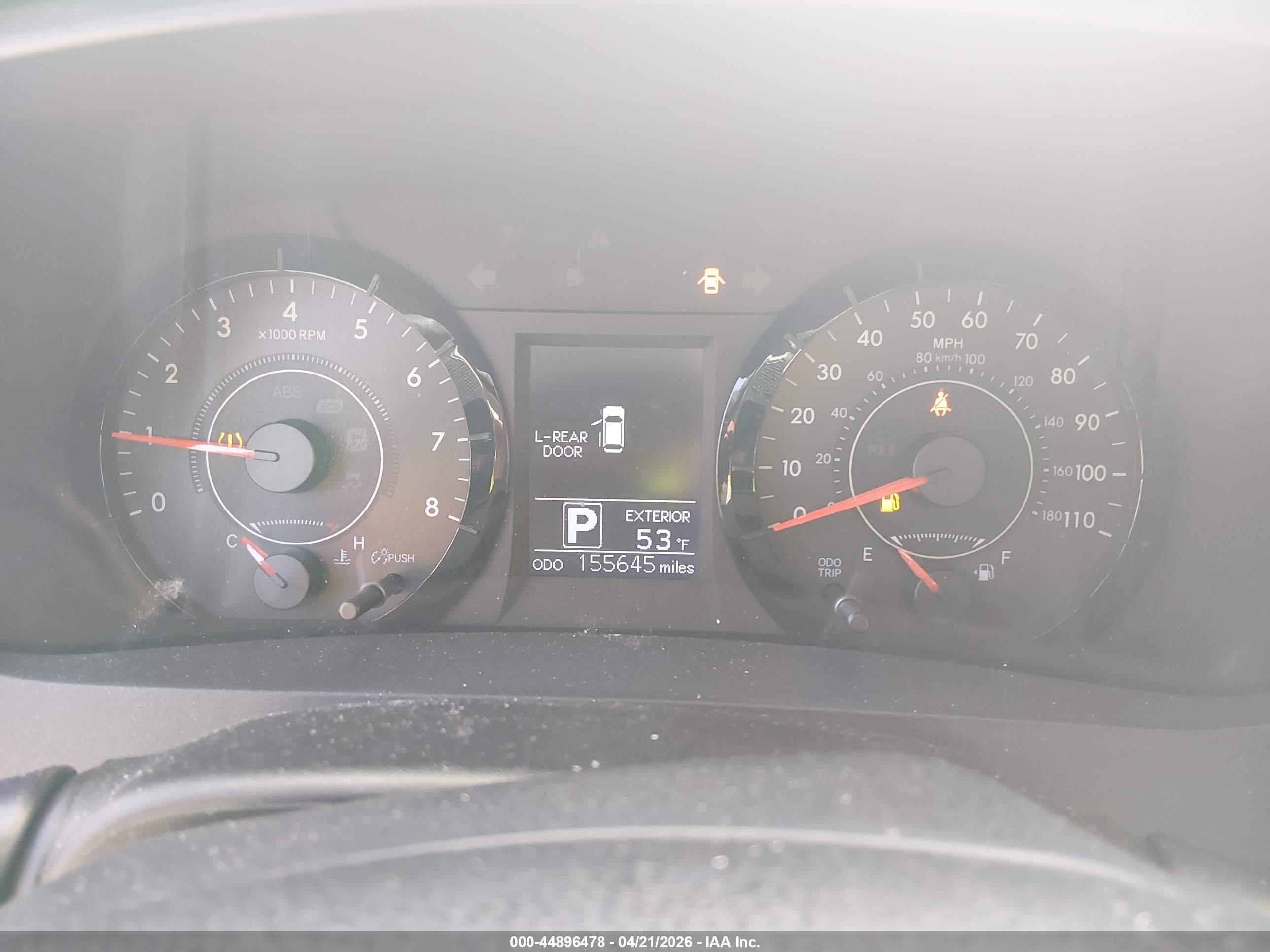 2015 Toyota Sienna Le 8 Passenger Gray vin: 5TDKK3DC9FS604225