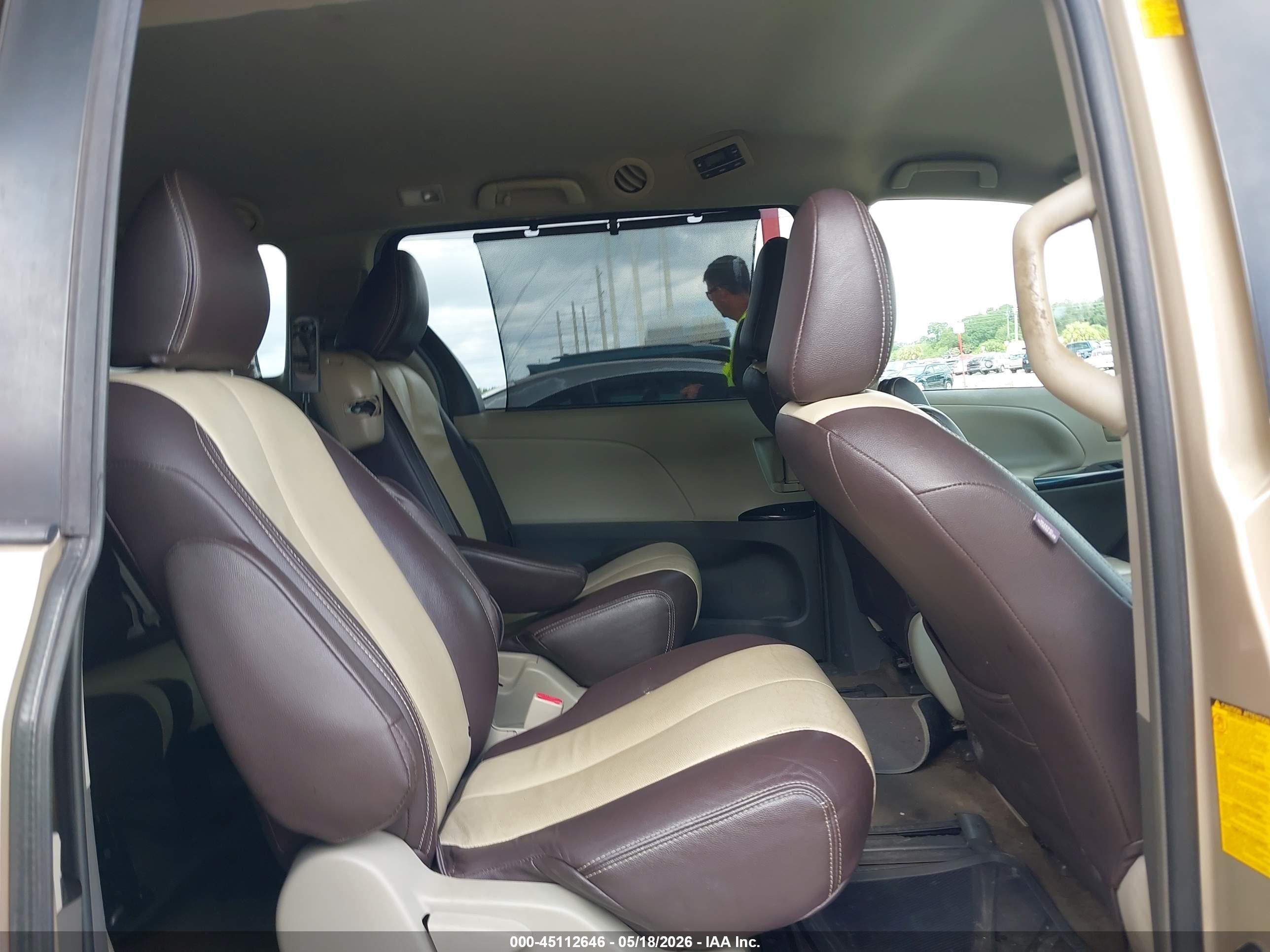 2013 Toyota Sienna Le V6 8 Passenger Gold vin: 5TDKK3DCXDS336458