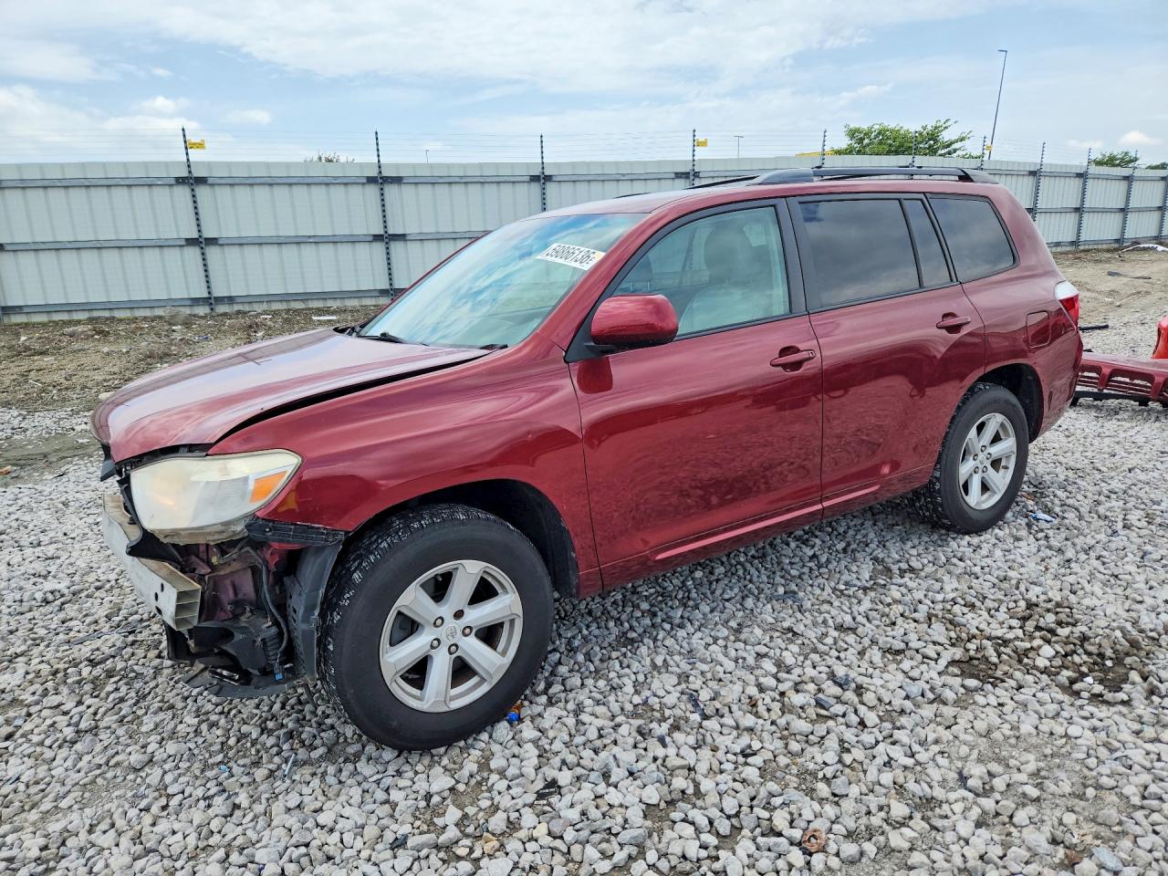 2010 Toyota Highlander Se Burgundy vin: 5TDKK3EH0AS020623
