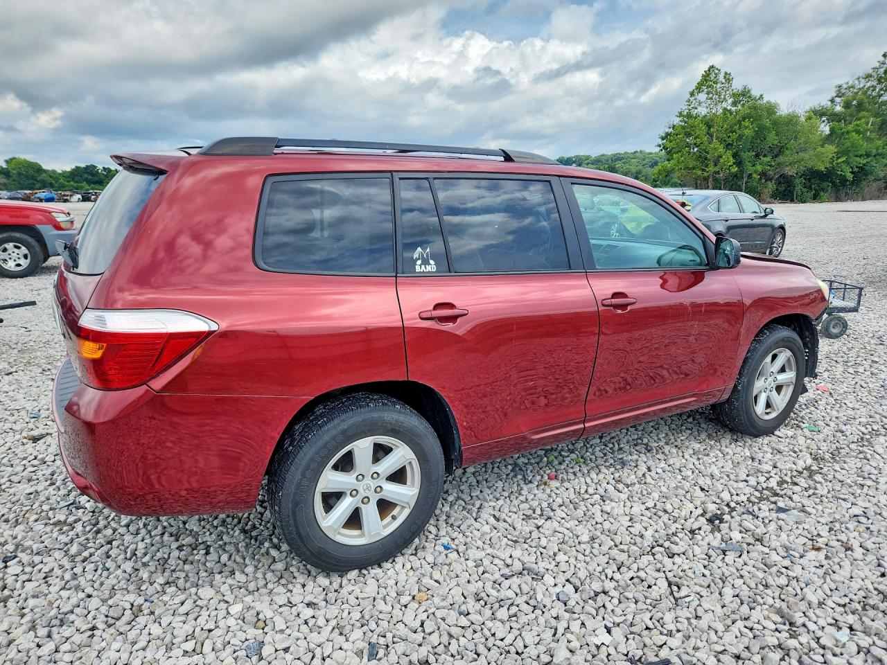 2010 Toyota Highlander Se Бордовый vin: 5TDKK3EH0AS020623