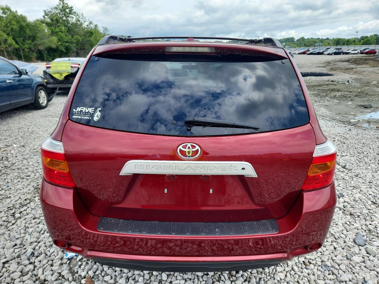 2010 Toyota Highlander Se Бордовый vin: 5TDKK3EH0AS020623