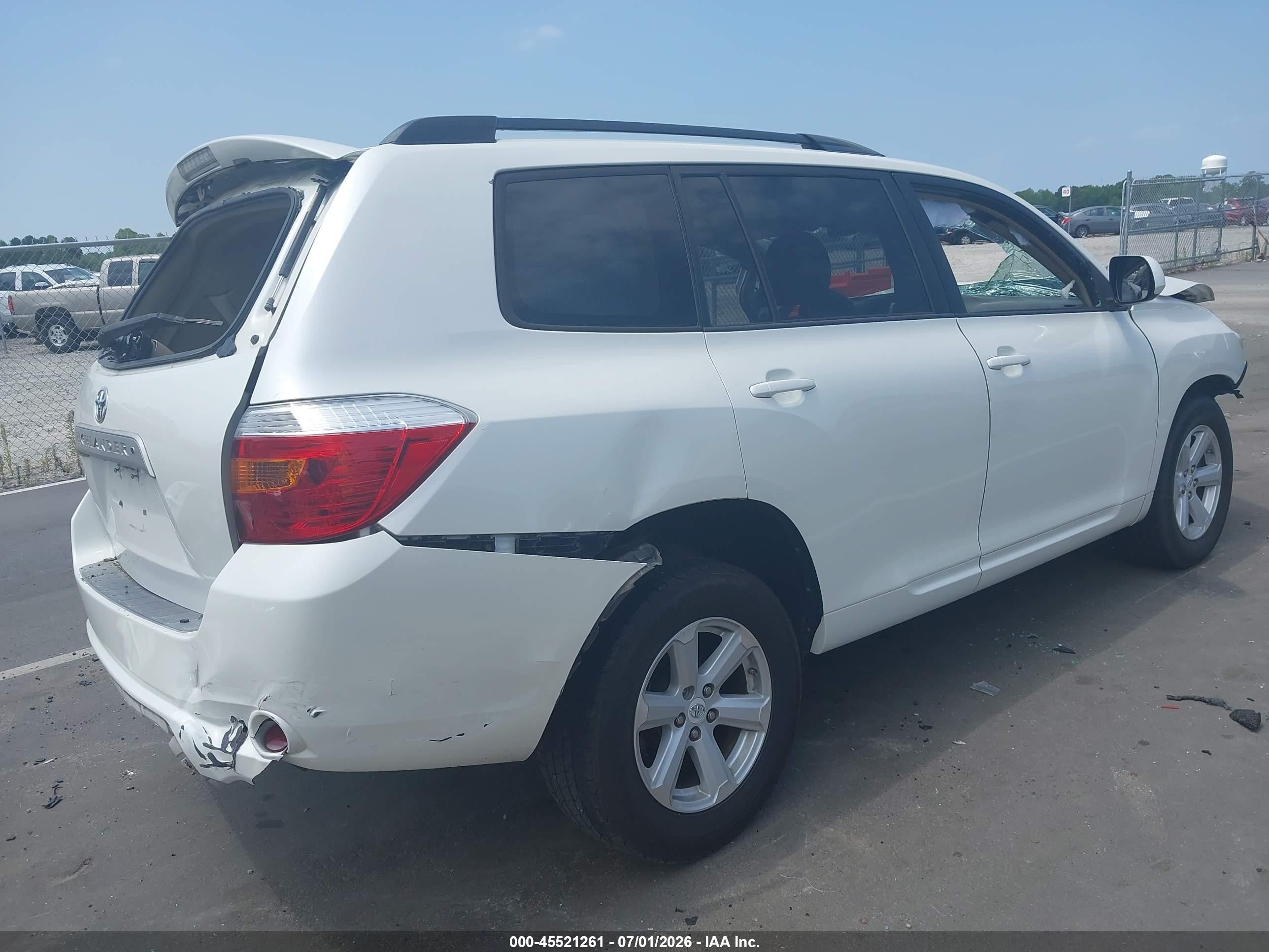 2010 Toyota Highlander Se V6 White vin: 5TDKK3EH0AS021139