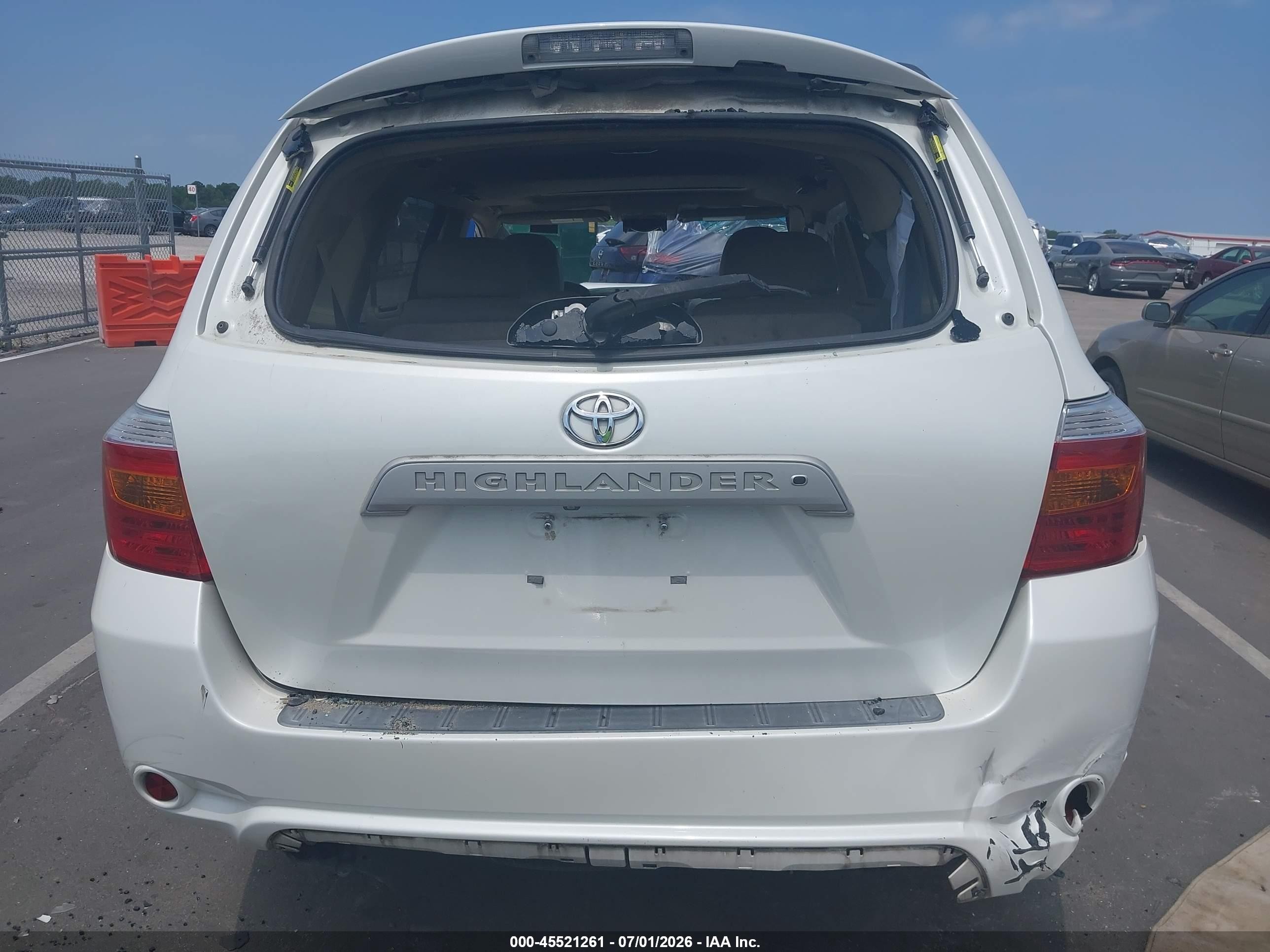 2010 Toyota Highlander Se V6 White vin: 5TDKK3EH0AS021139