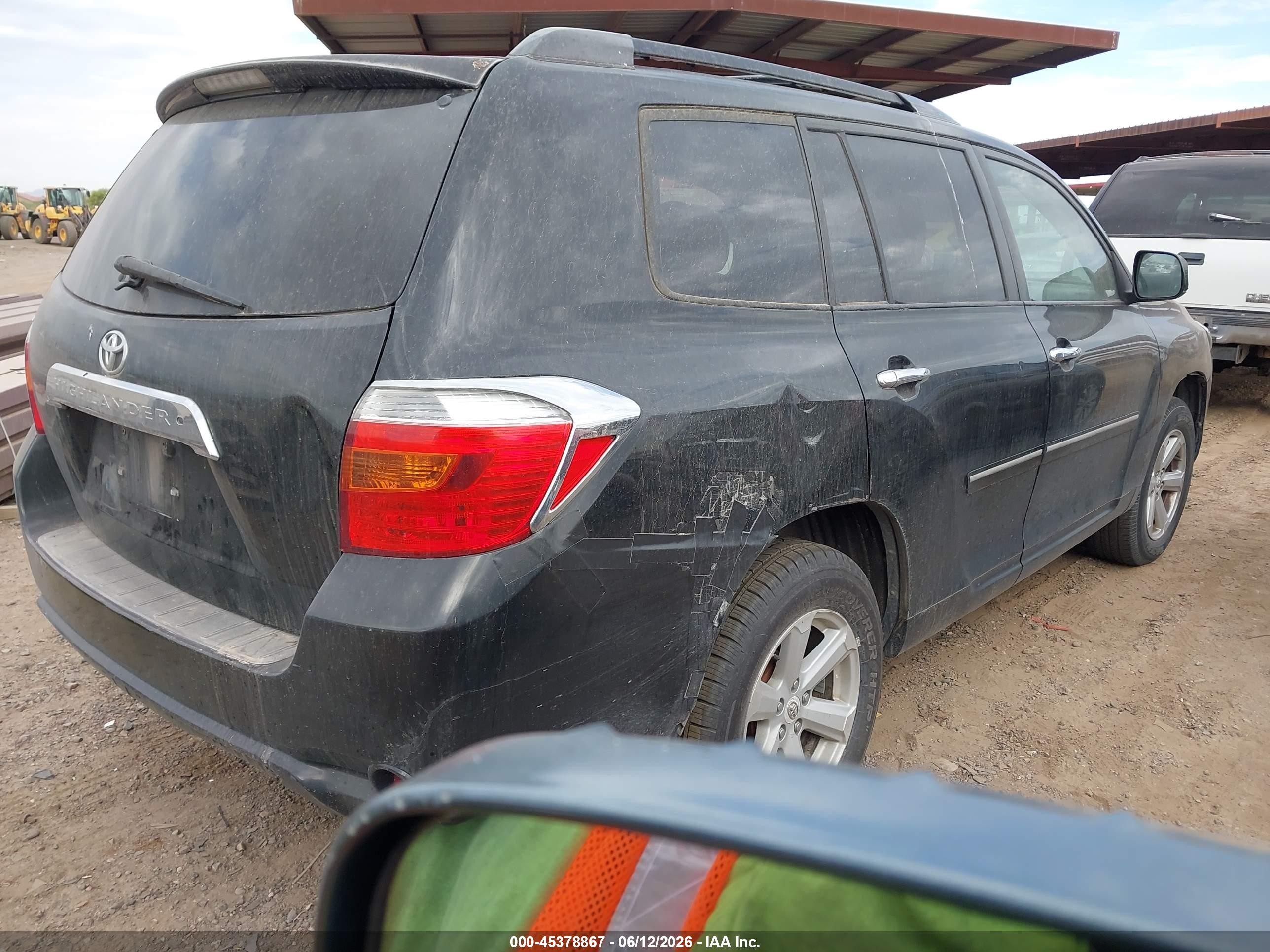 2010 Toyota Highlander Se V6 Black vin: 5TDKK3EH1AS021182