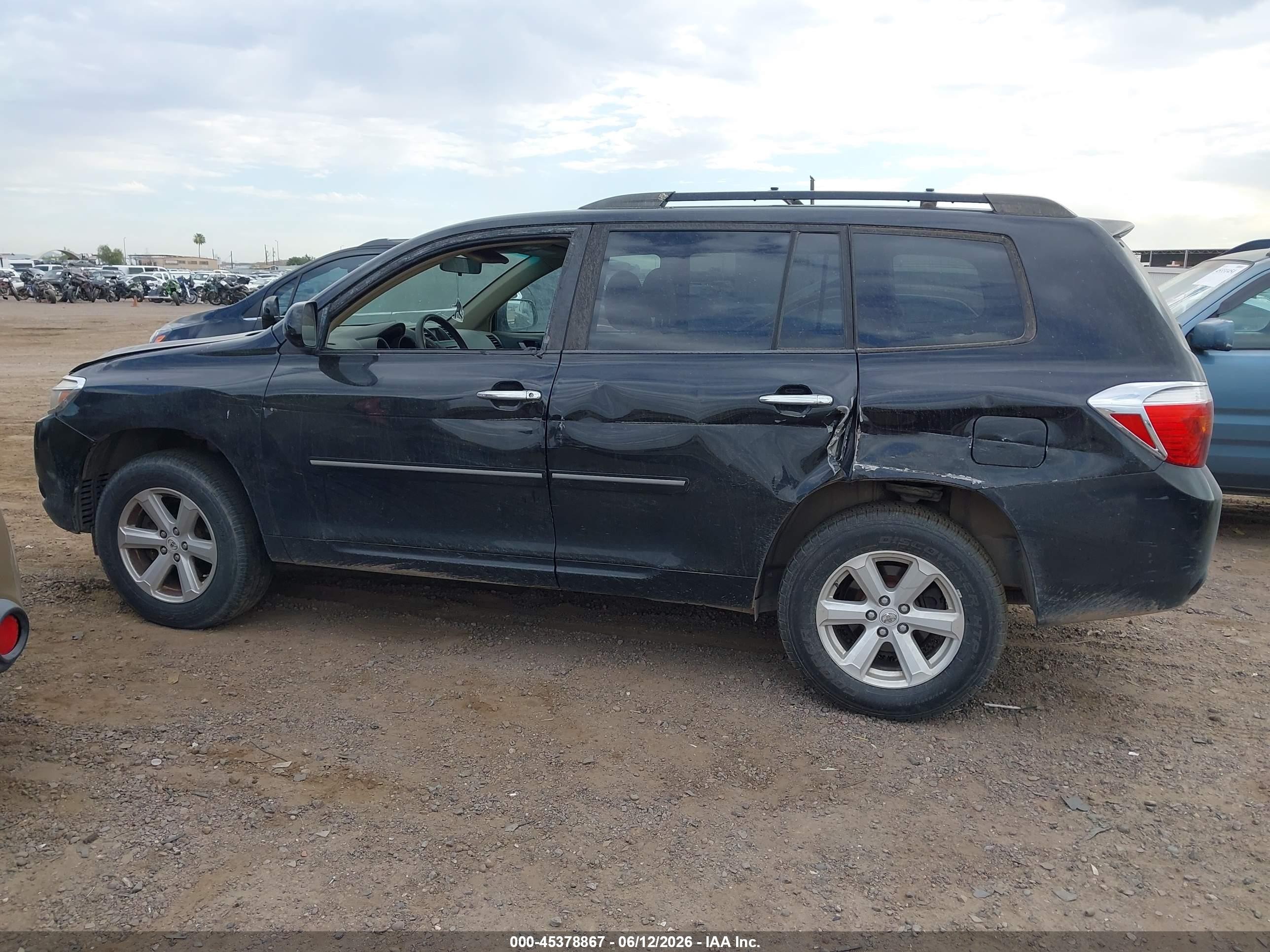 2010 Toyota Highlander Se V6 Black vin: 5TDKK3EH1AS021182