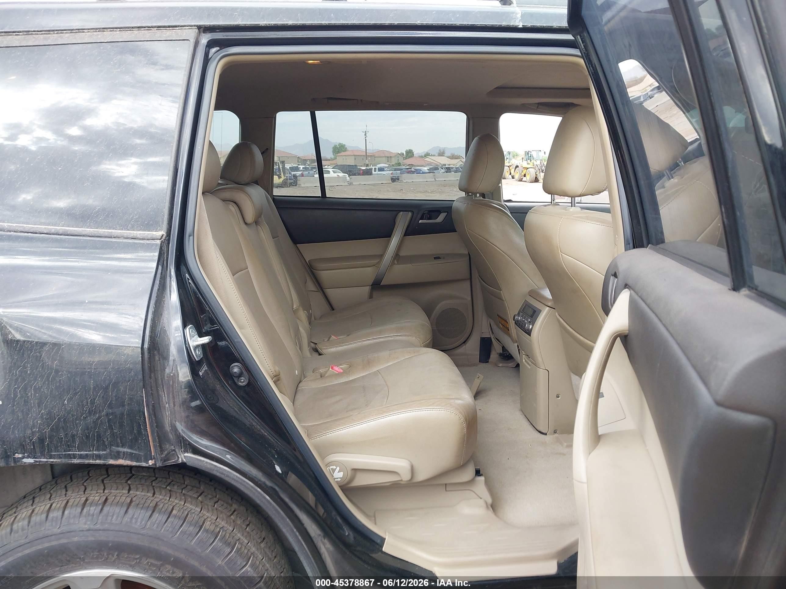 2010 Toyota Highlander Se V6 Black vin: 5TDKK3EH1AS021182