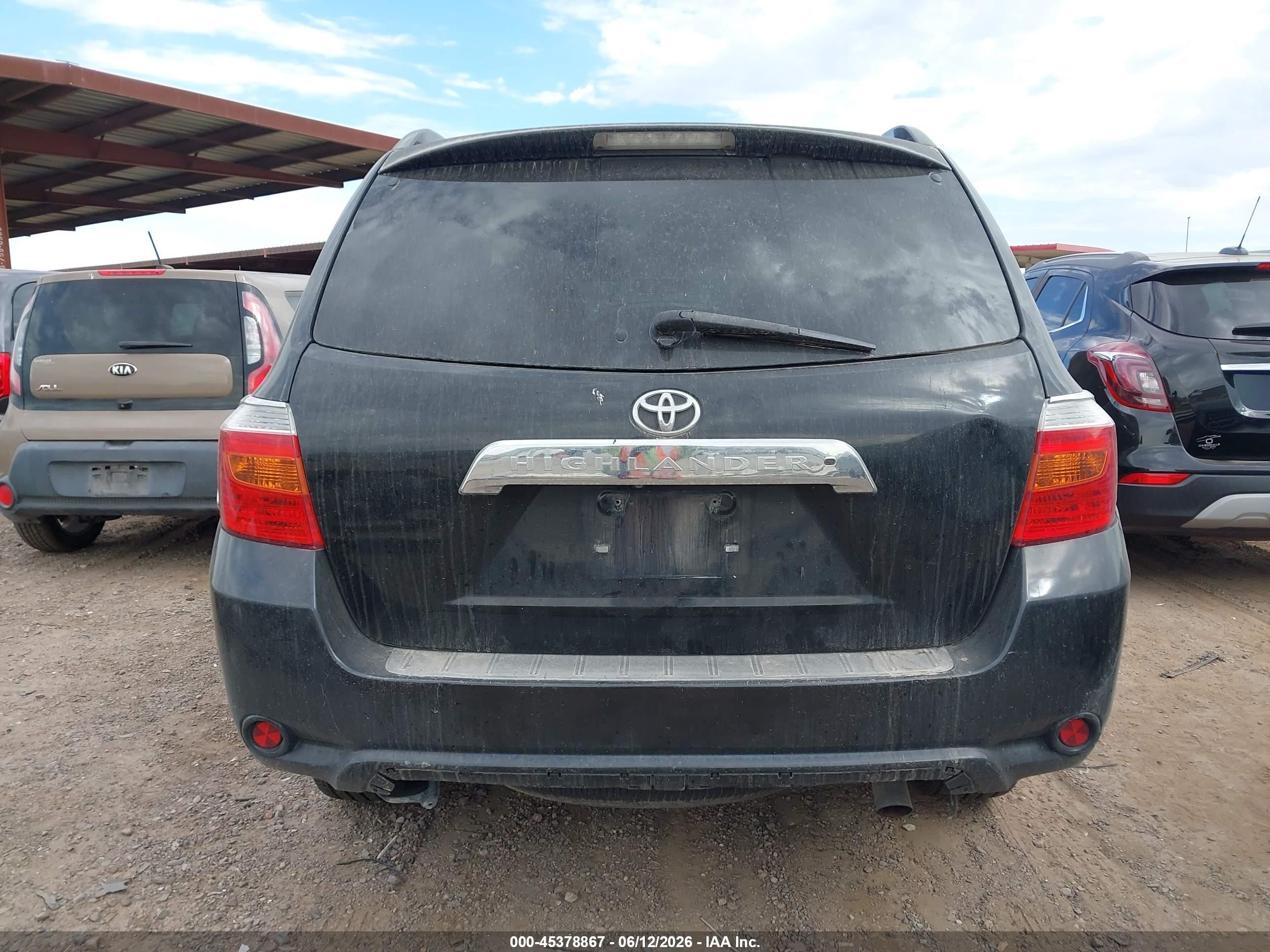 2010 Toyota Highlander Se V6 Black vin: 5TDKK3EH1AS021182