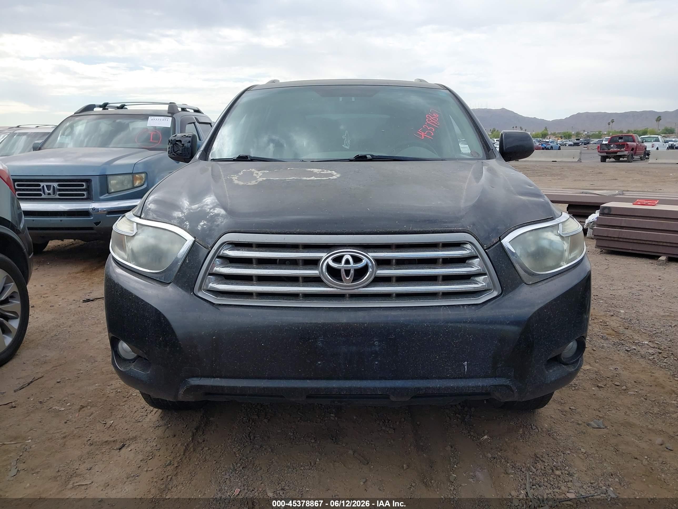 2010 Toyota Highlander Se V6 Black vin: 5TDKK3EH1AS021182