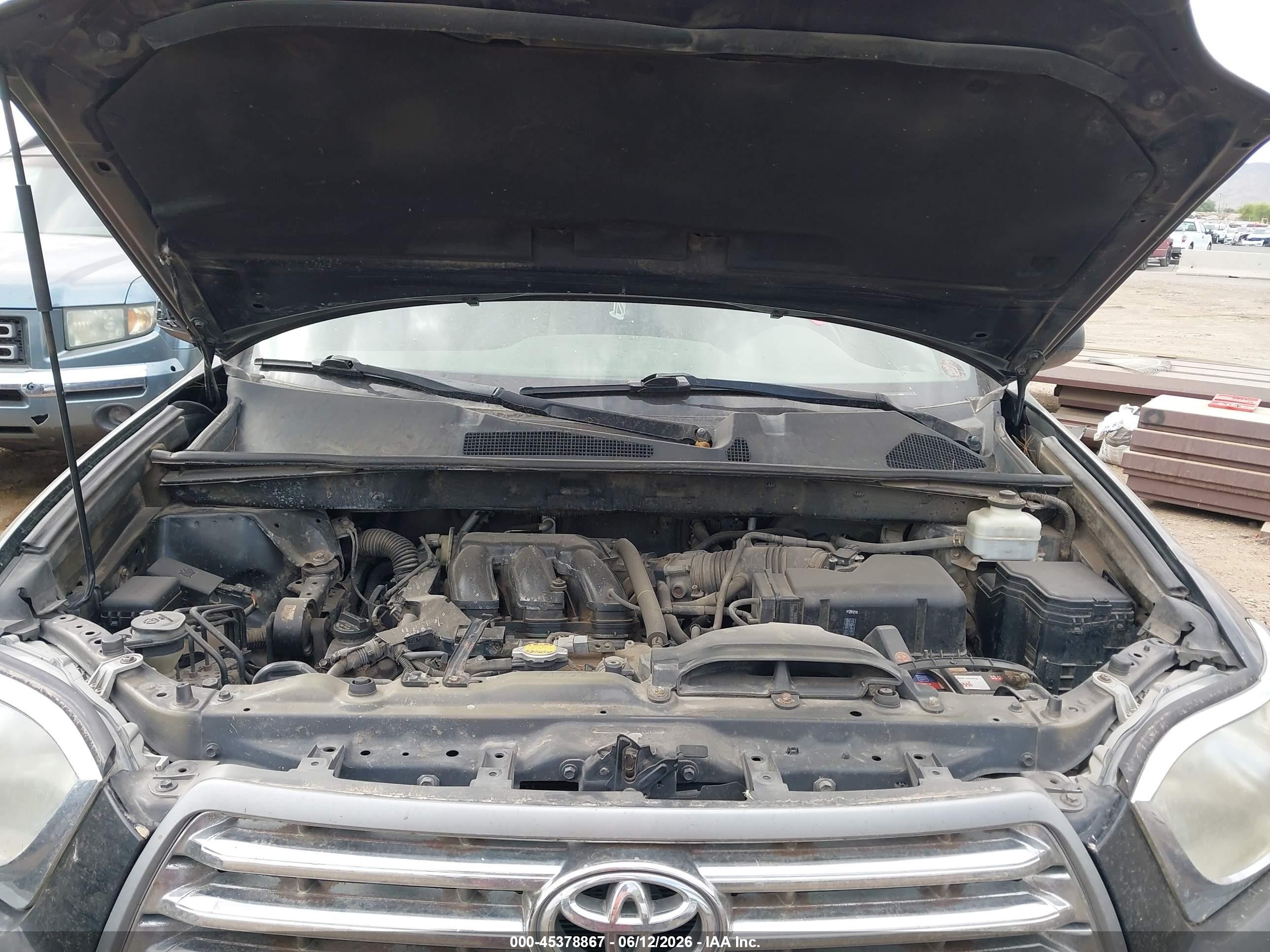 2010 Toyota Highlander Se V6 Black vin: 5TDKK3EH1AS021182
