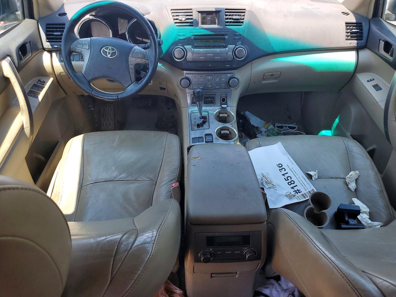 2010 Toyota Highlander Se Blue vin: 5TDKK3EH2AS011826