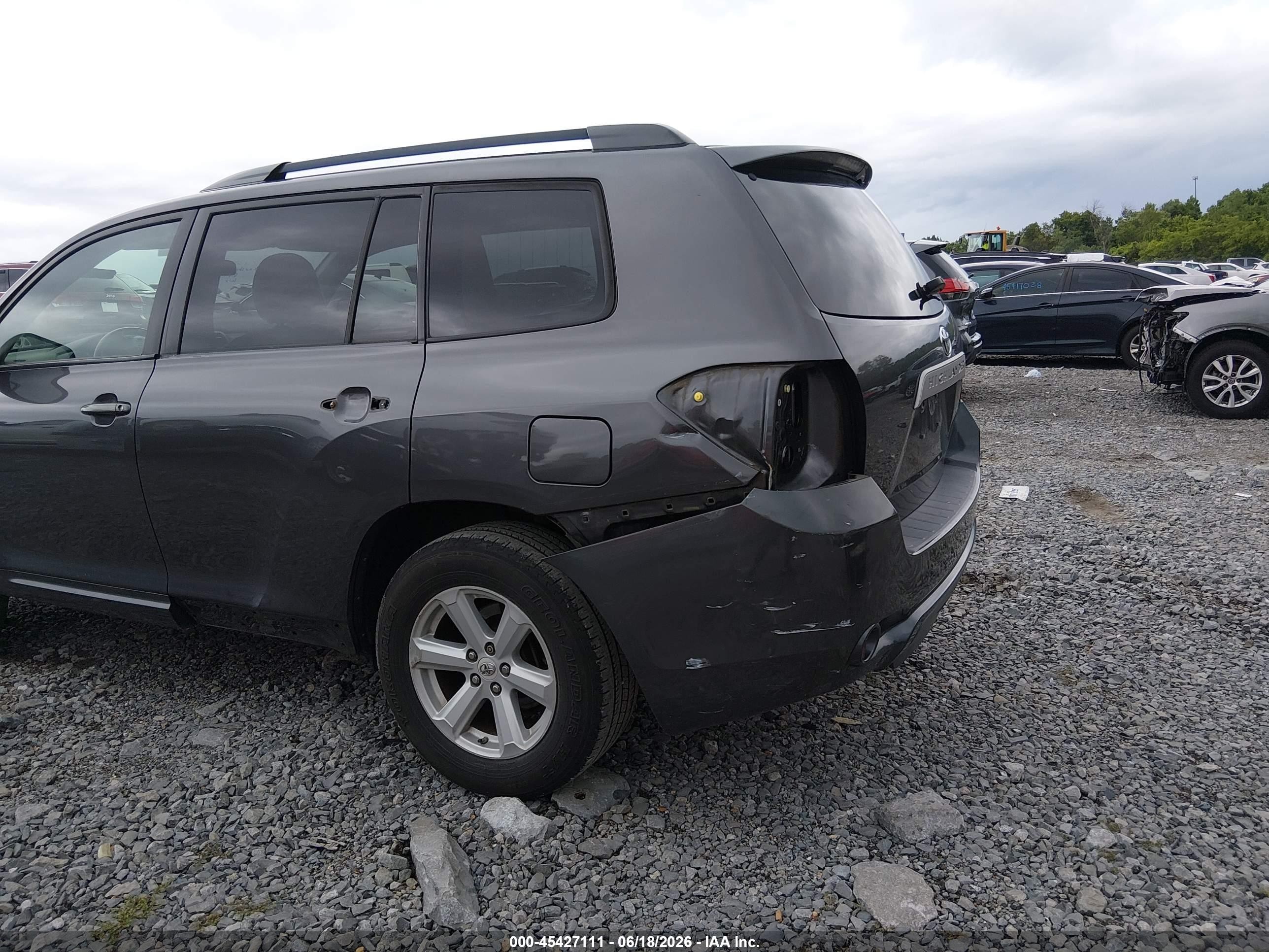2010 Toyota Highlander Se V6 Turquoise vin: 5TDKK3EH2AS020462