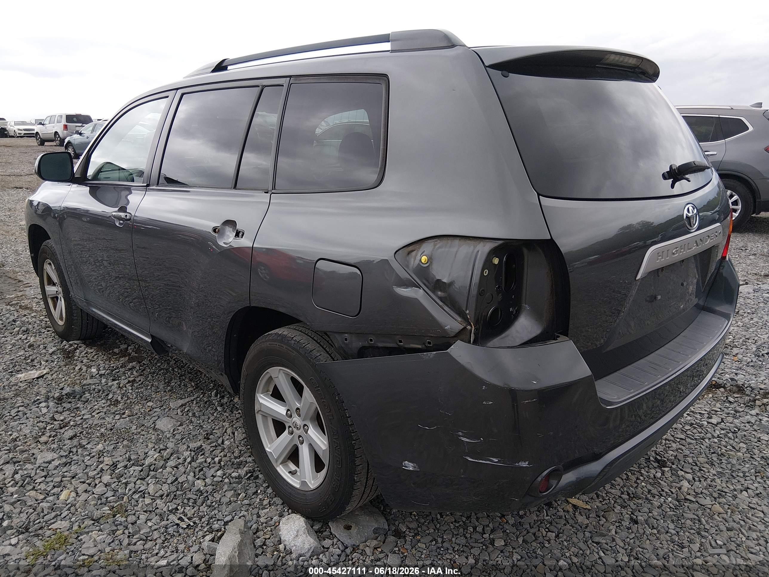2010 Toyota Highlander Se V6 Turquoise vin: 5TDKK3EH2AS020462