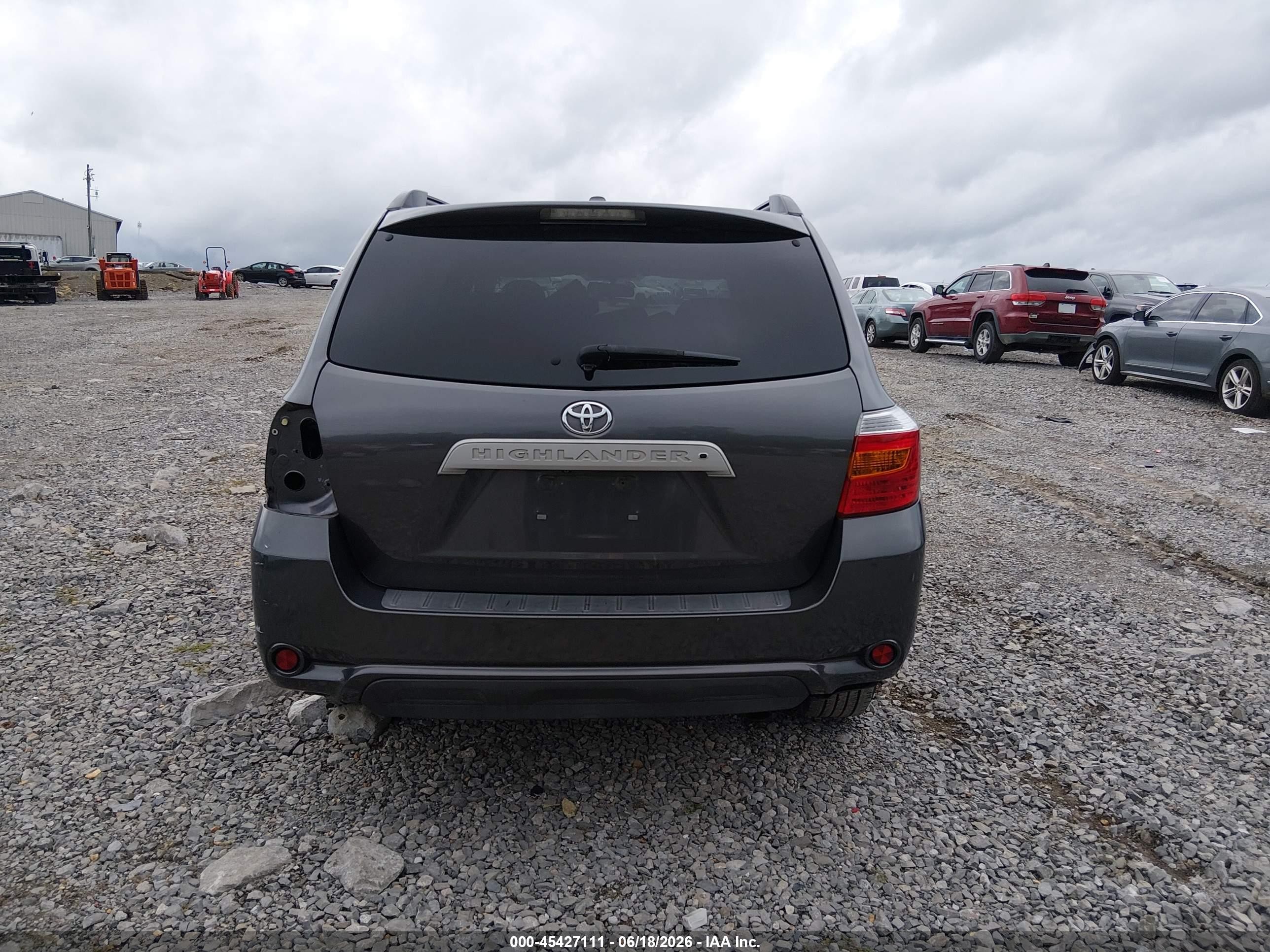 2010 Toyota Highlander Se V6 Turquoise vin: 5TDKK3EH2AS020462