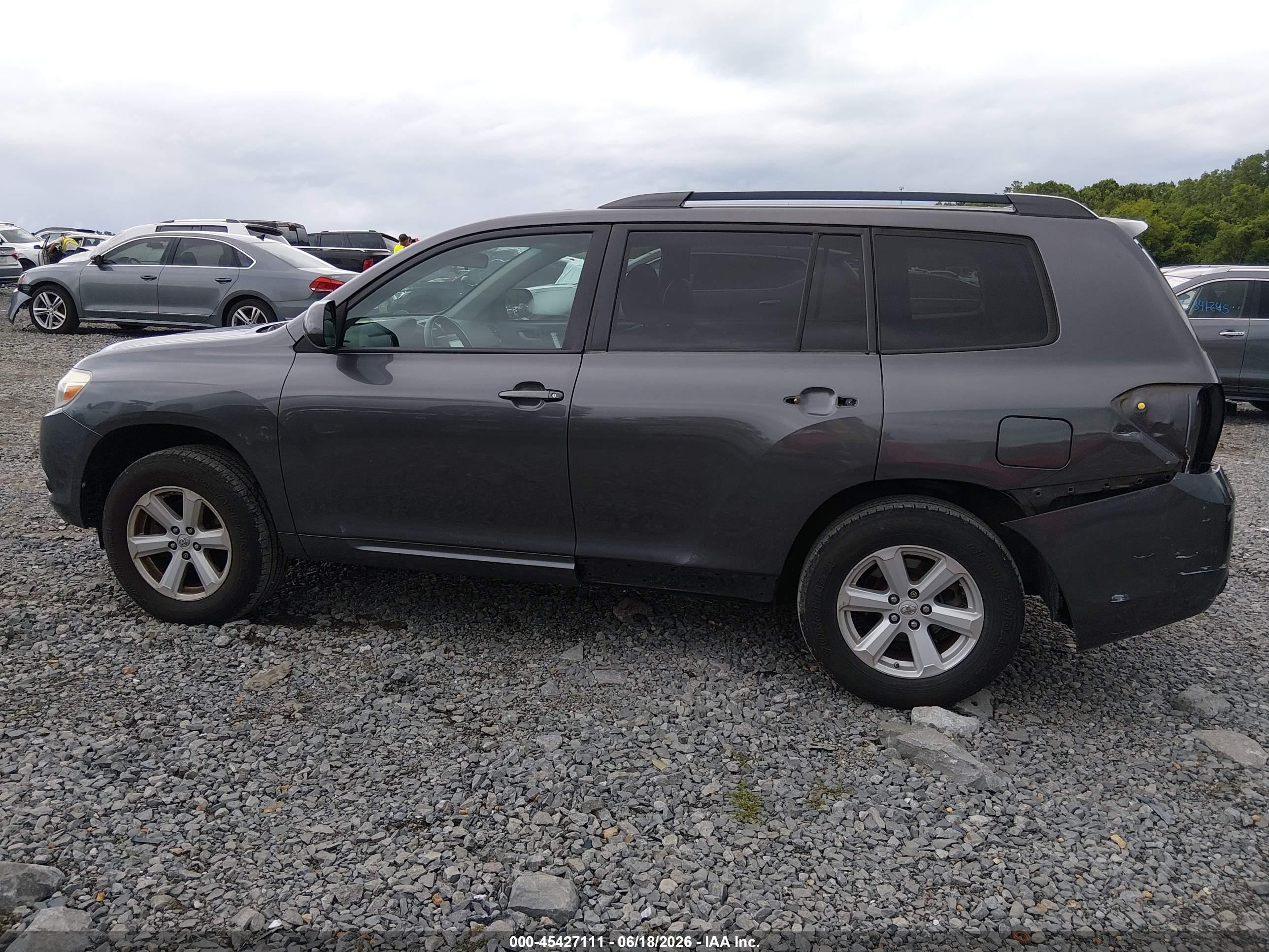 2010 Toyota Highlander Se V6 Turquoise vin: 5TDKK3EH2AS020462