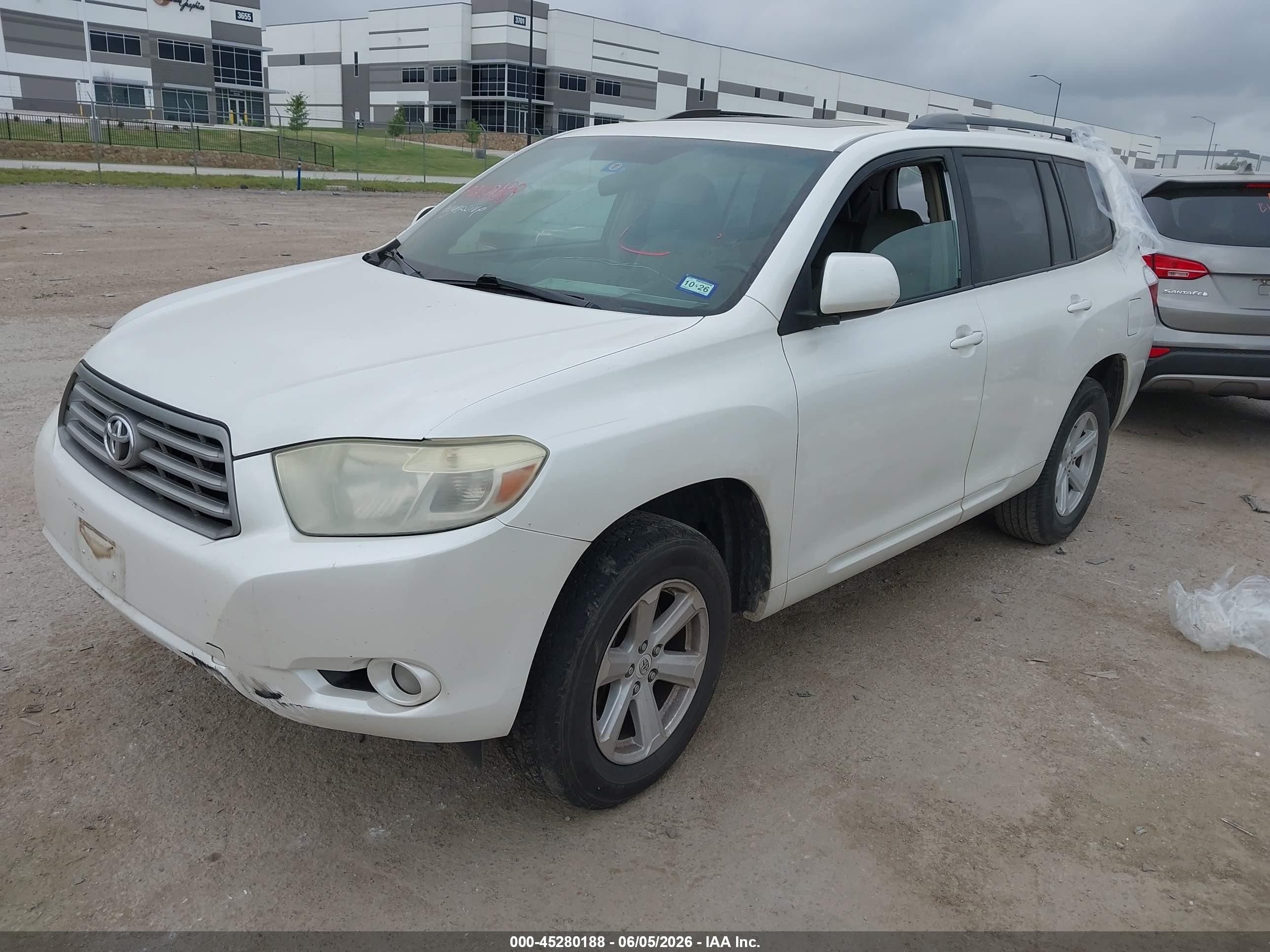 2010 Toyota Highlander Se V6 White vin: 5TDKK3EH2AS020817