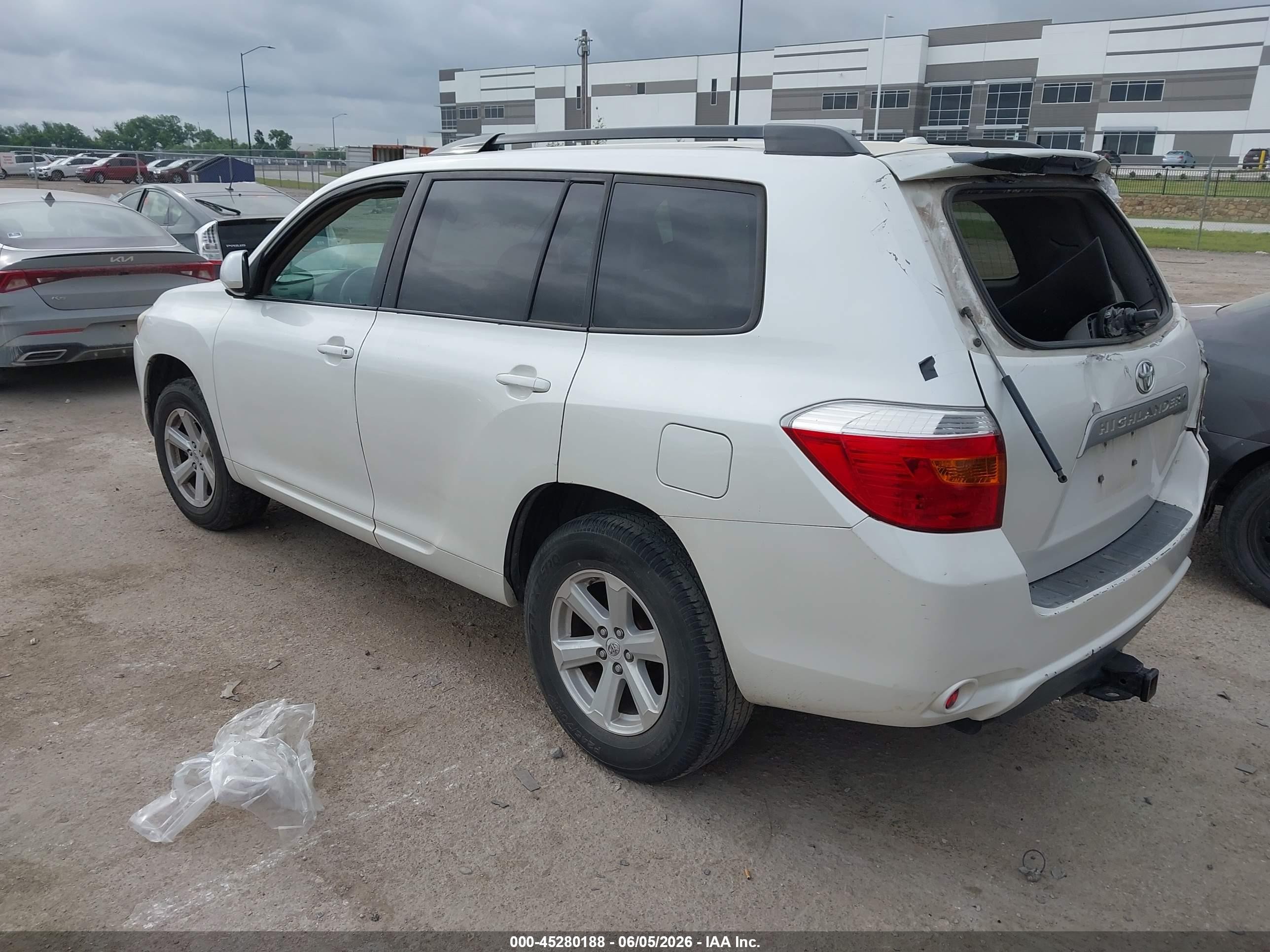 2010 Toyota Highlander Se V6 White vin: 5TDKK3EH2AS020817