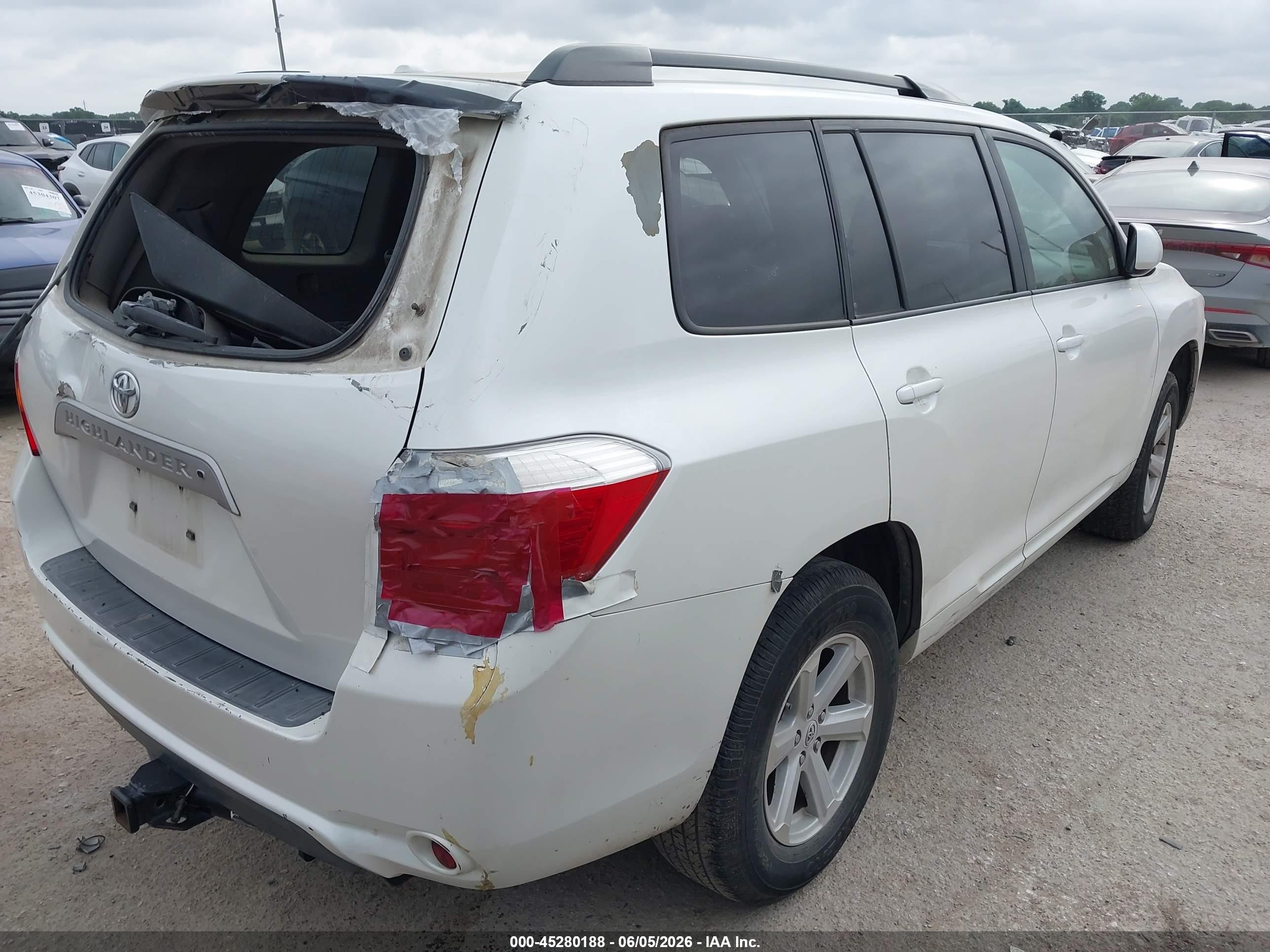 2010 Toyota Highlander Se V6 White vin: 5TDKK3EH2AS020817
