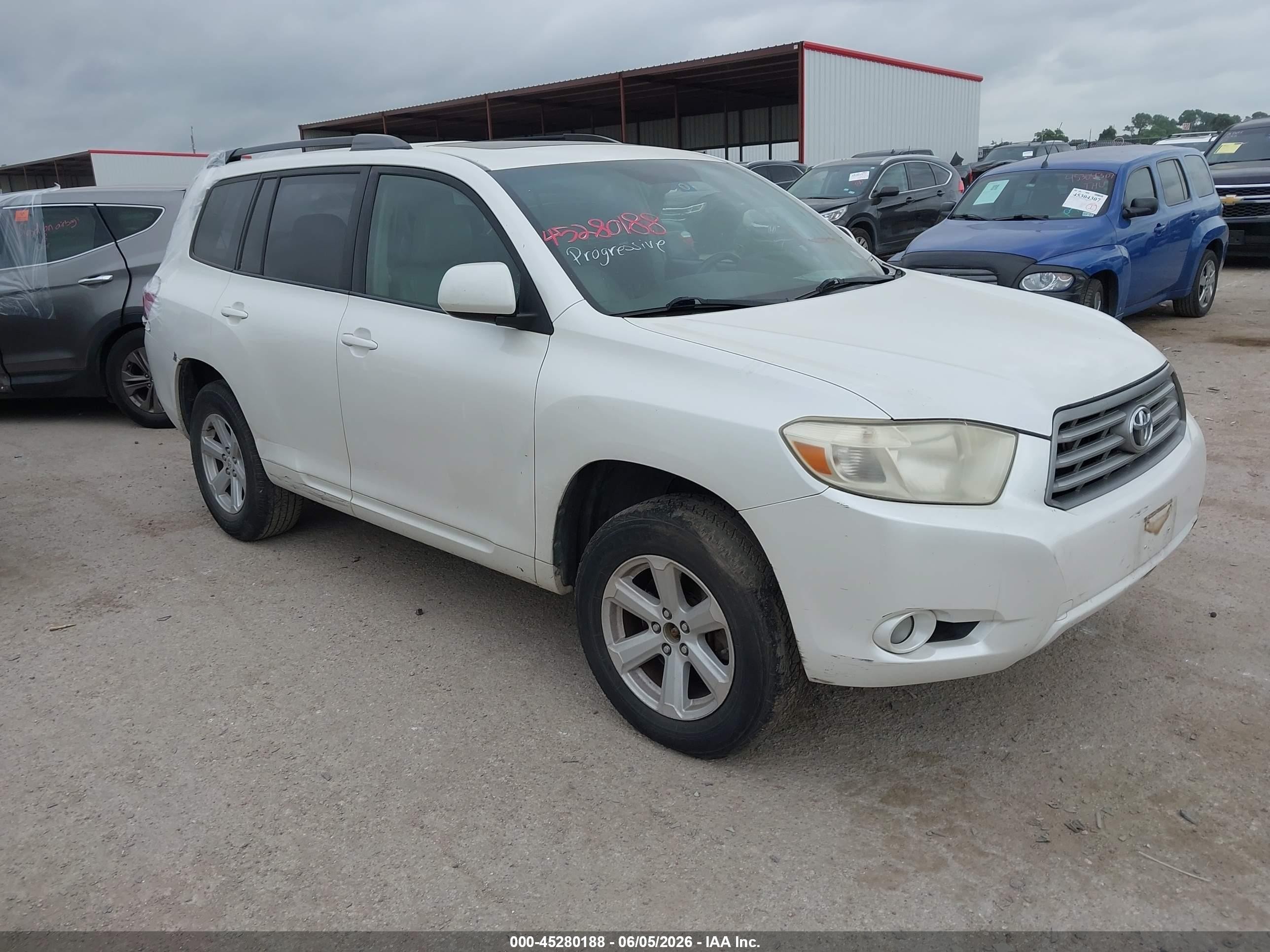 2010 Toyota Highlander Se V6 White vin: 5TDKK3EH2AS020817