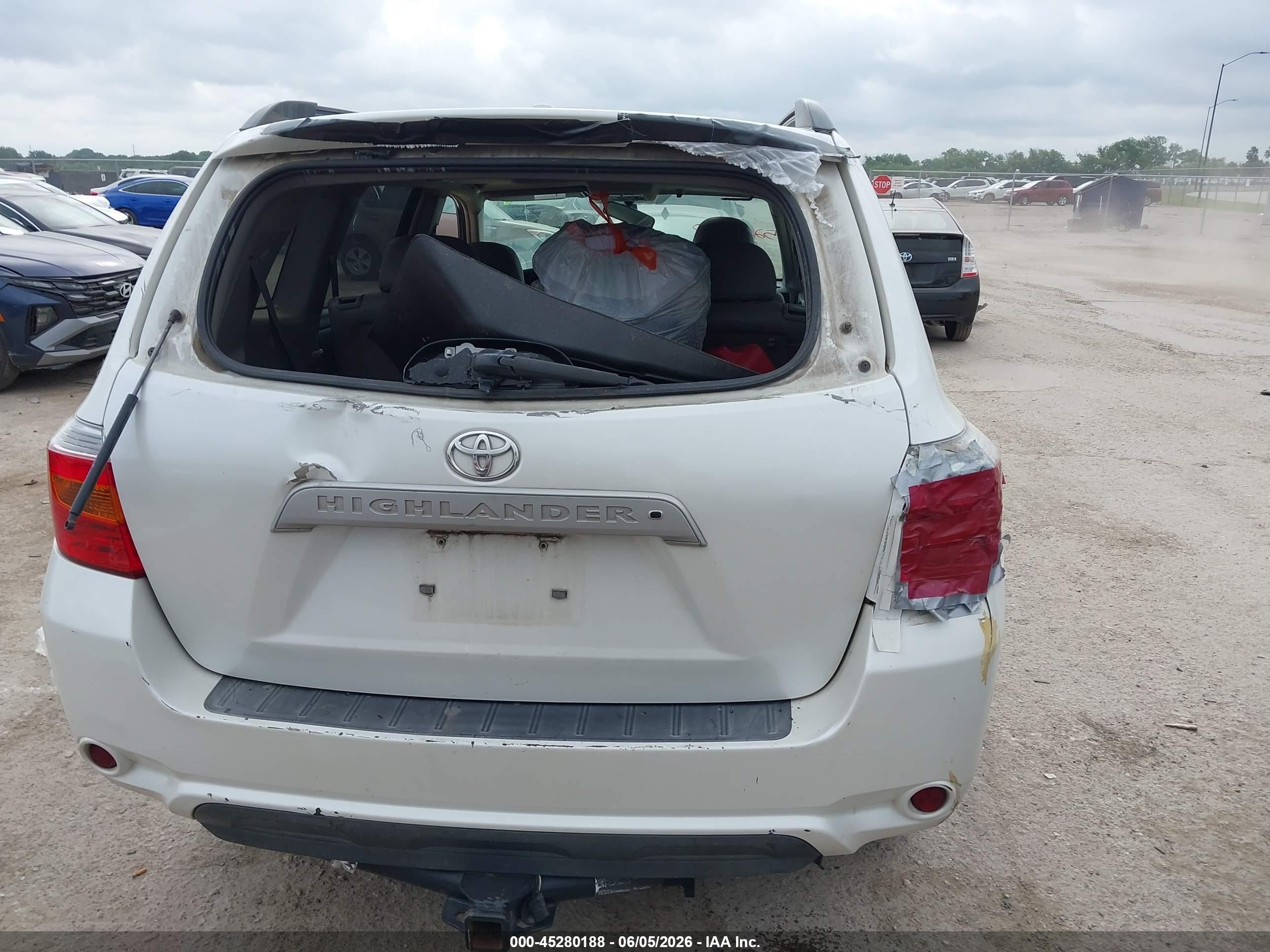2010 Toyota Highlander Se V6 White vin: 5TDKK3EH2AS020817