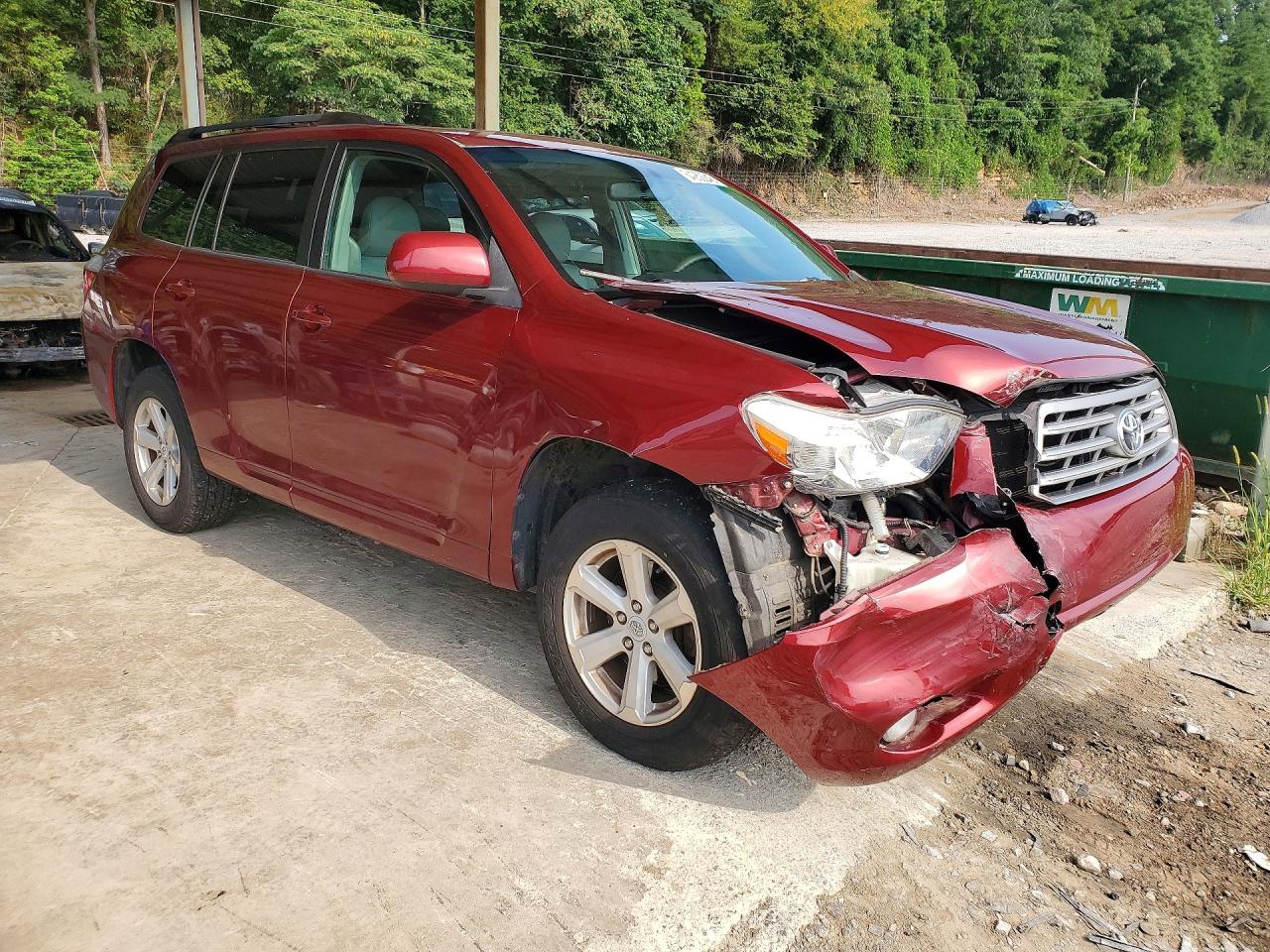 2010 Toyota Highlander Se Red vin: 5TDKK3EH5AS012405