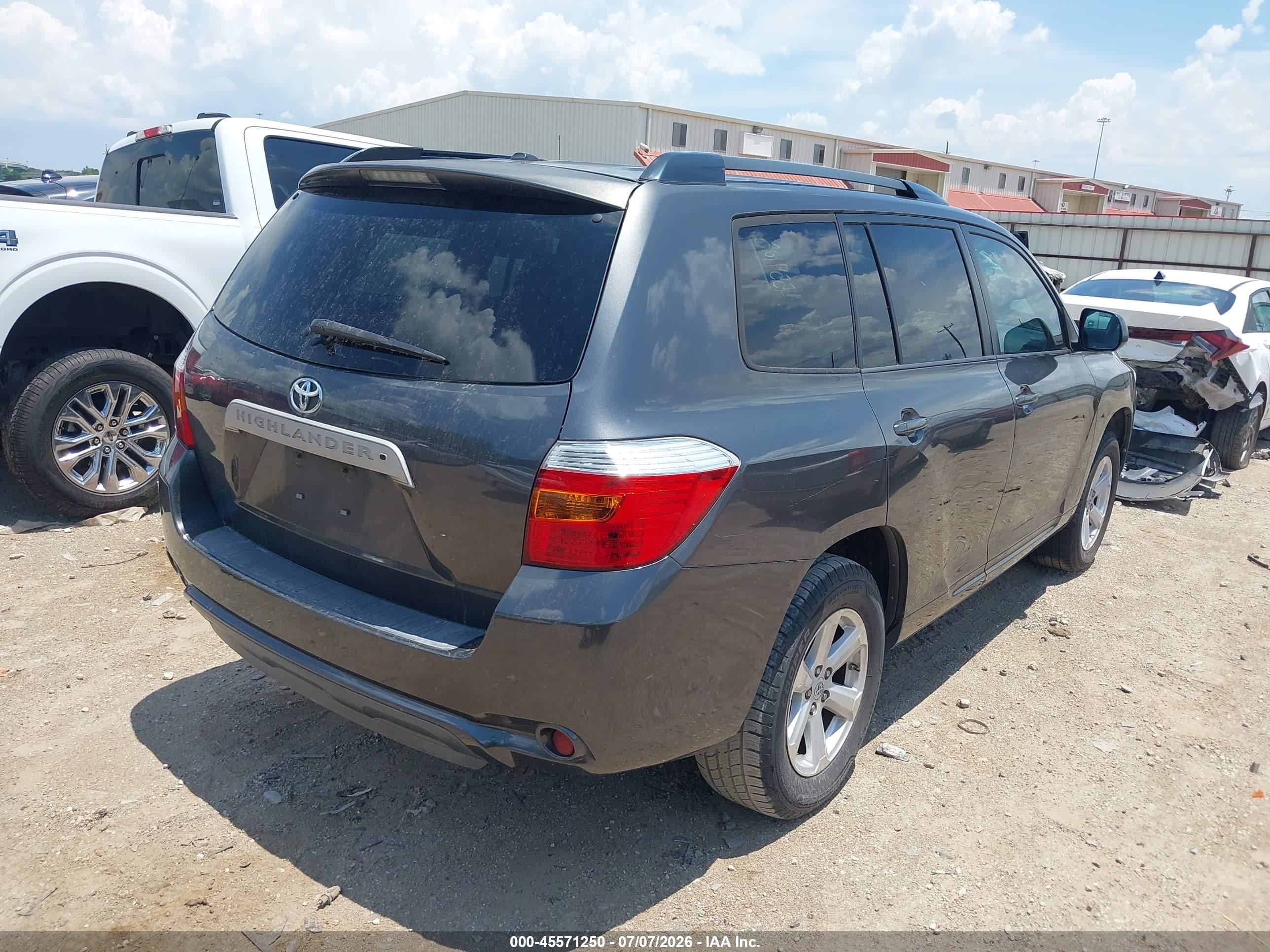 2010 Toyota Highlander Se V6 Gray vin: 5TDKK3EH5AS020486