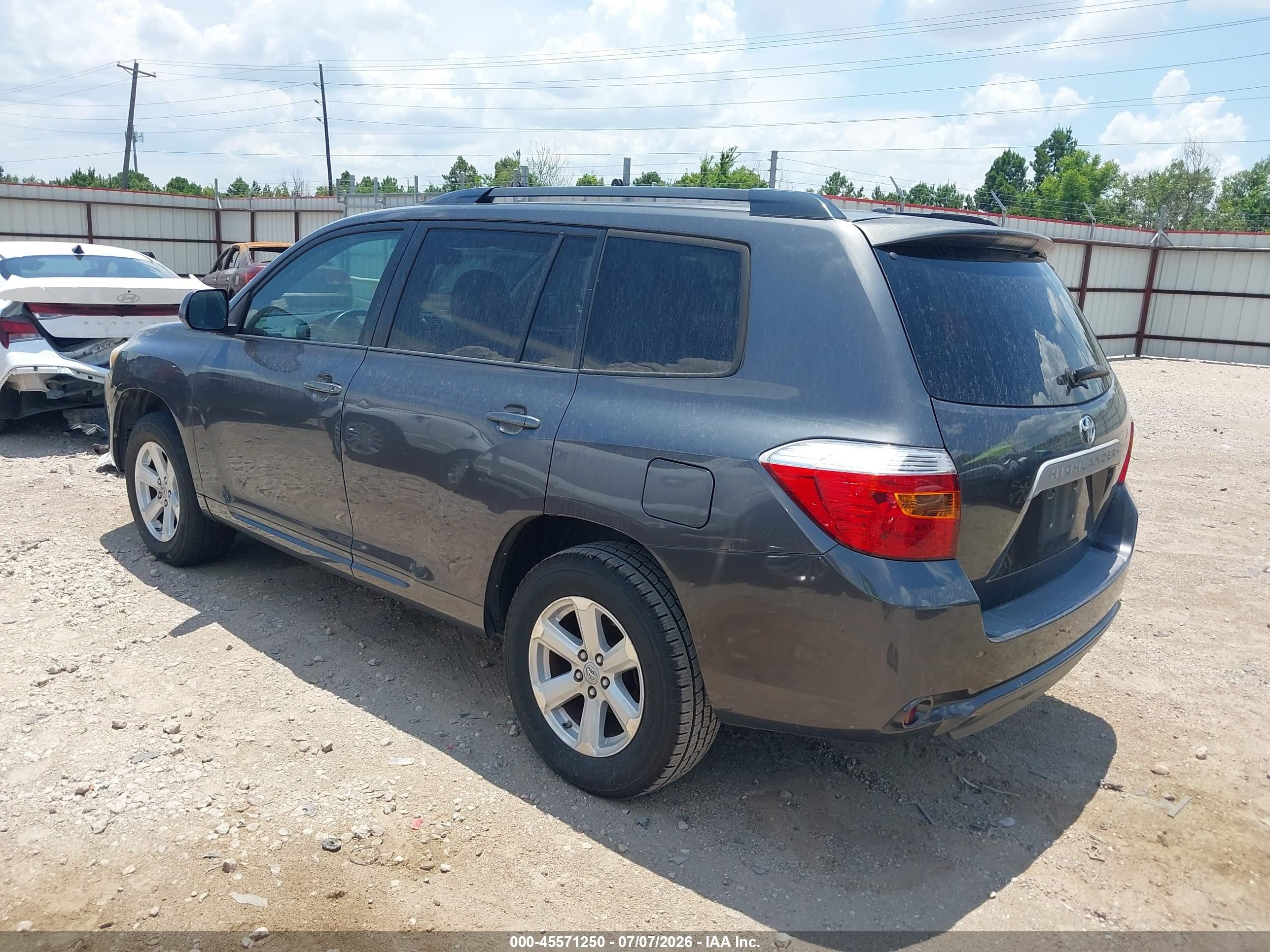 2010 Toyota Highlander Se V6 Gray vin: 5TDKK3EH5AS020486
