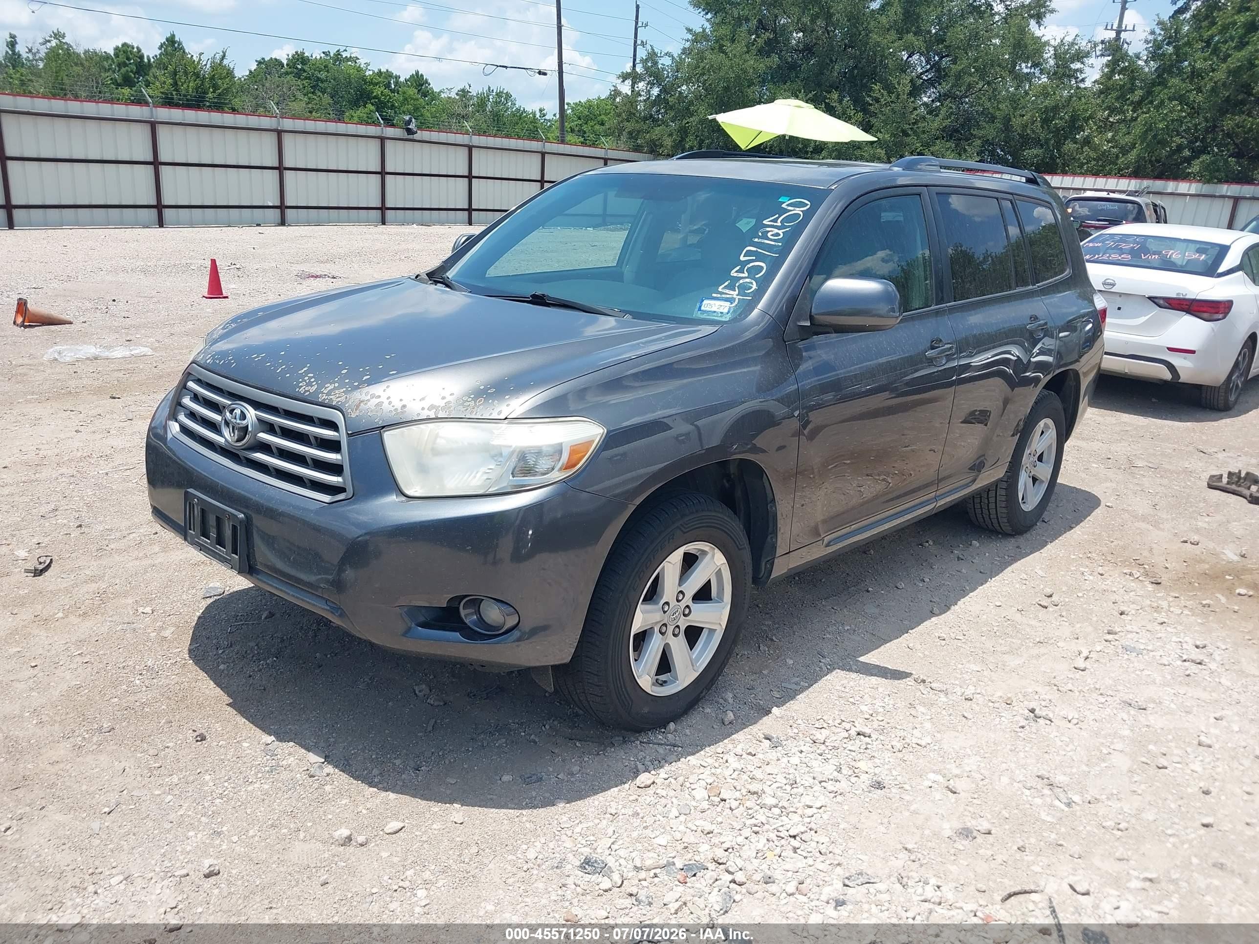 2010 Toyota Highlander Se V6 Gray vin: 5TDKK3EH5AS020486