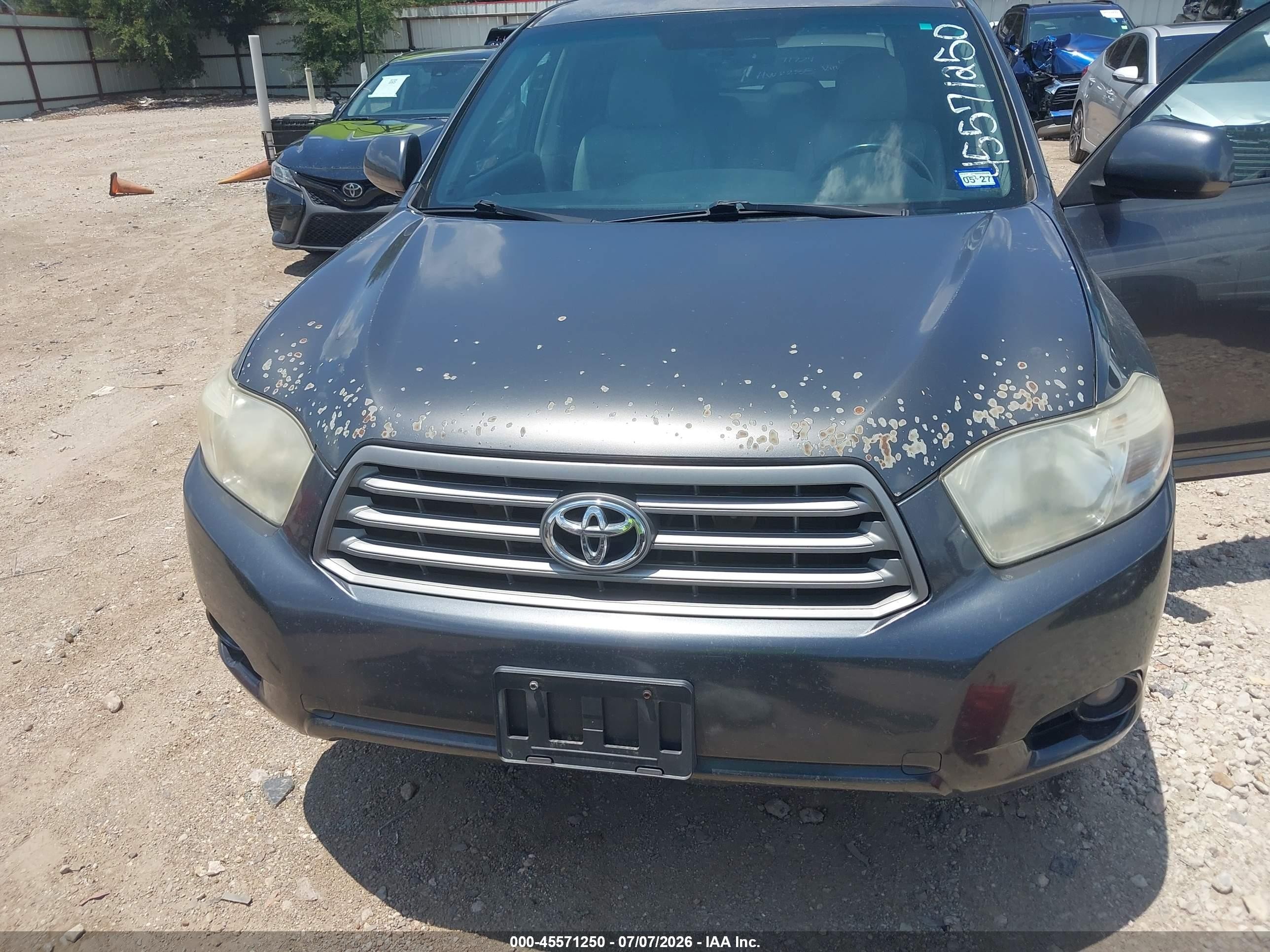 2010 Toyota Highlander Se V6 Gray vin: 5TDKK3EH5AS020486
