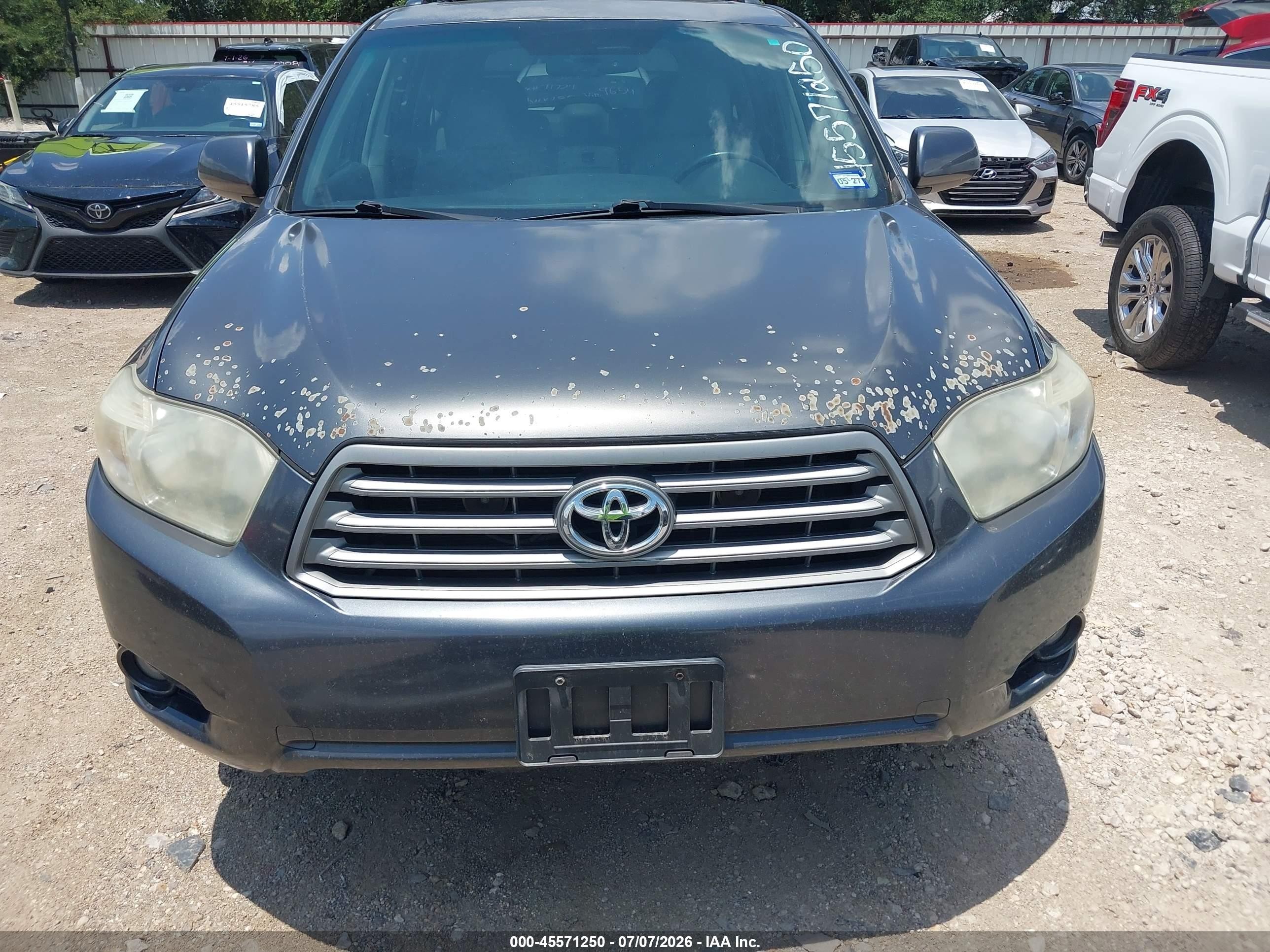 2010 Toyota Highlander Se V6 Gray vin: 5TDKK3EH5AS020486