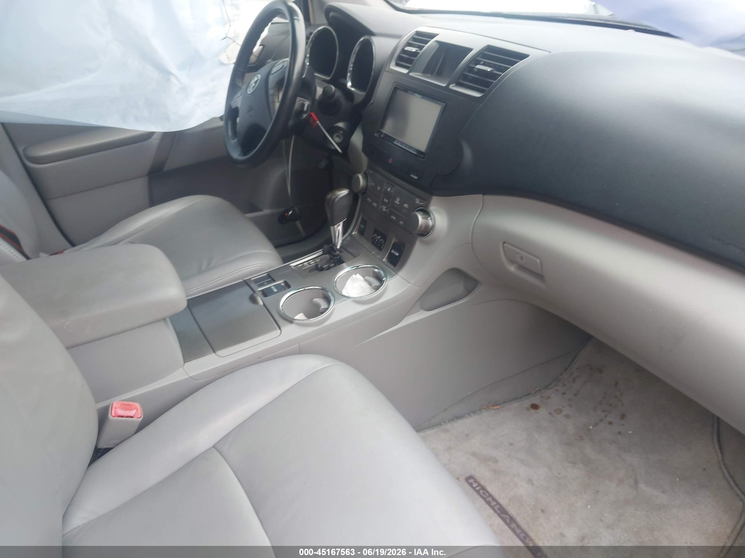2010 Toyota Highlander Se V6 Gray vin: 5TDKK3EH6AS006273