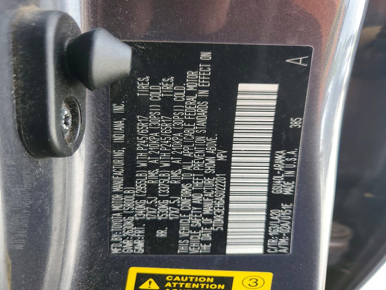 2010 Toyota Highlander Se Gray vin: 5TDKK3EH6AS022201