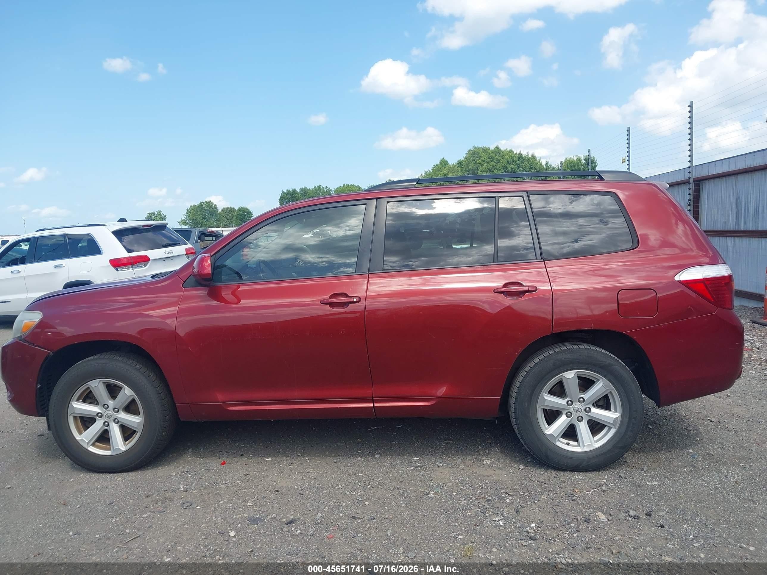 2010 Toyota Highlander Se V6 Maroon vin: 5TDKK3EH8AS013595