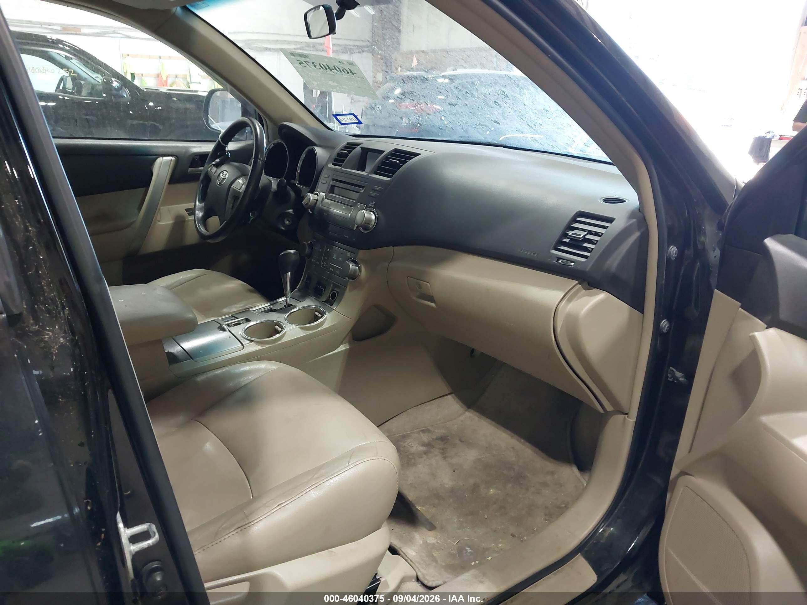 2010 Toyota Highlander Se V6 Black vin: 5TDKK3EH8AS020854