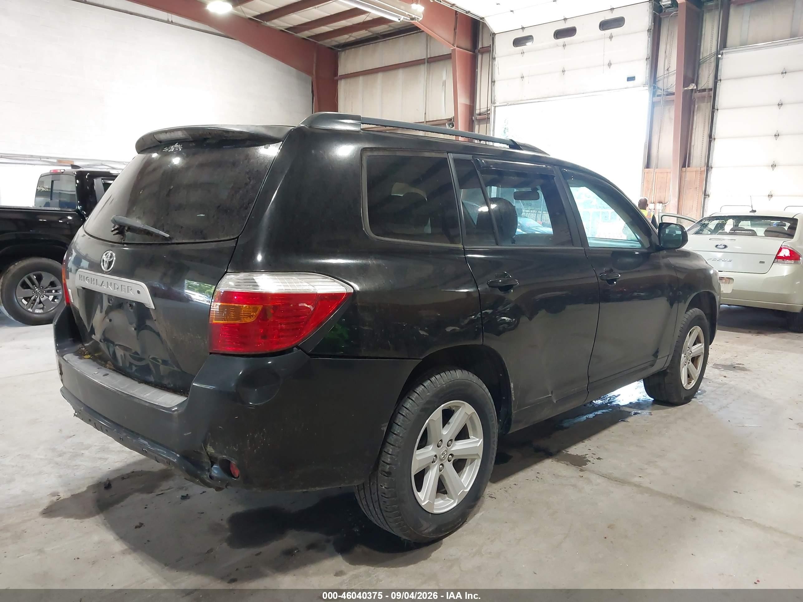 2010 Toyota Highlander Se V6 Black vin: 5TDKK3EH8AS020854