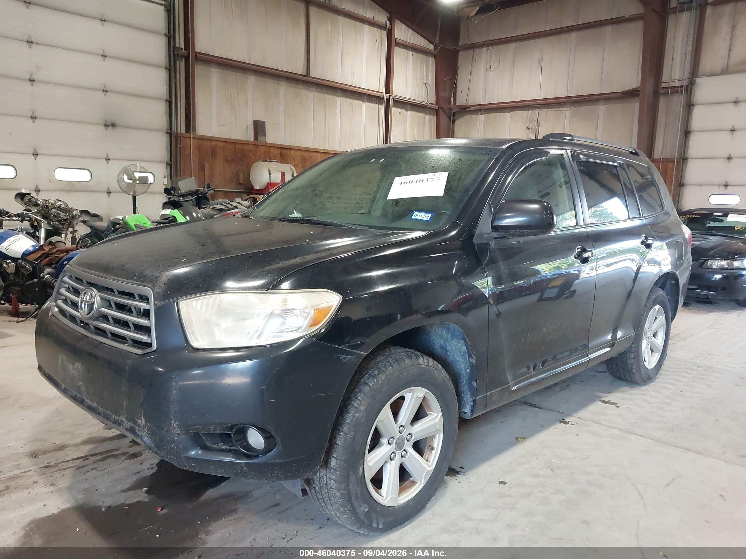2010 Toyota Highlander Se V6 Black vin: 5TDKK3EH8AS020854
