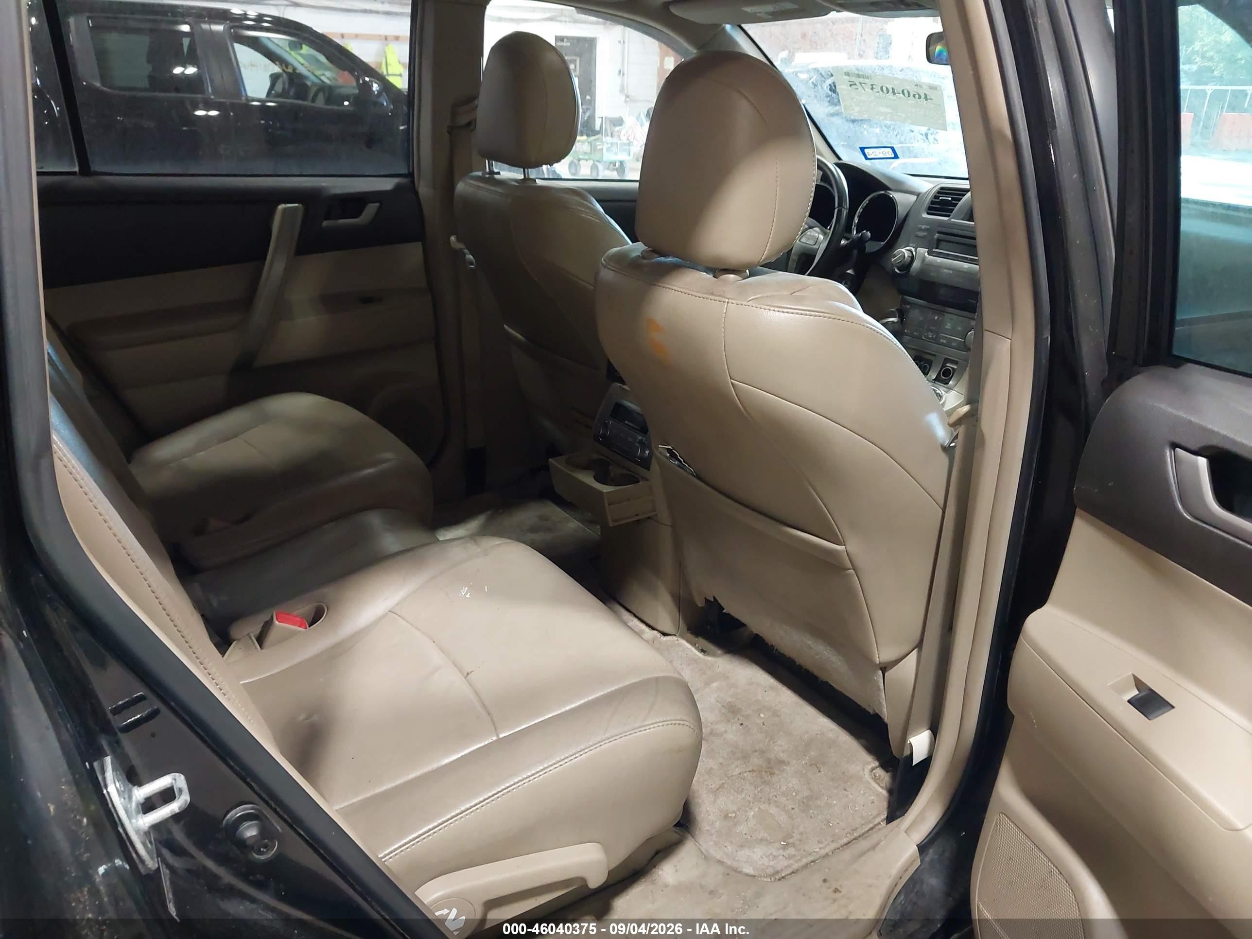 2010 Toyota Highlander Se V6 Black vin: 5TDKK3EH8AS020854