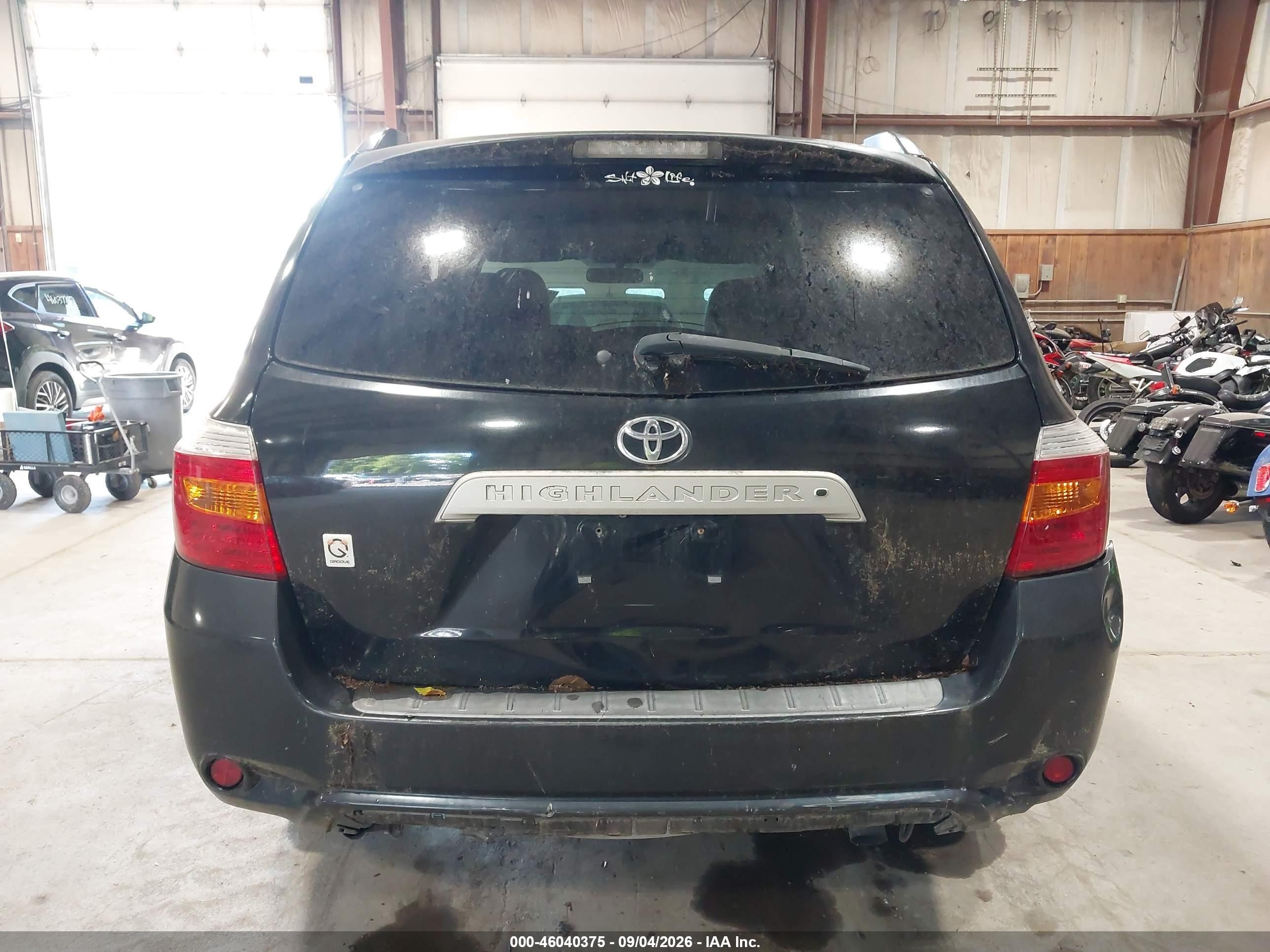 2010 Toyota Highlander Se V6 Black vin: 5TDKK3EH8AS020854