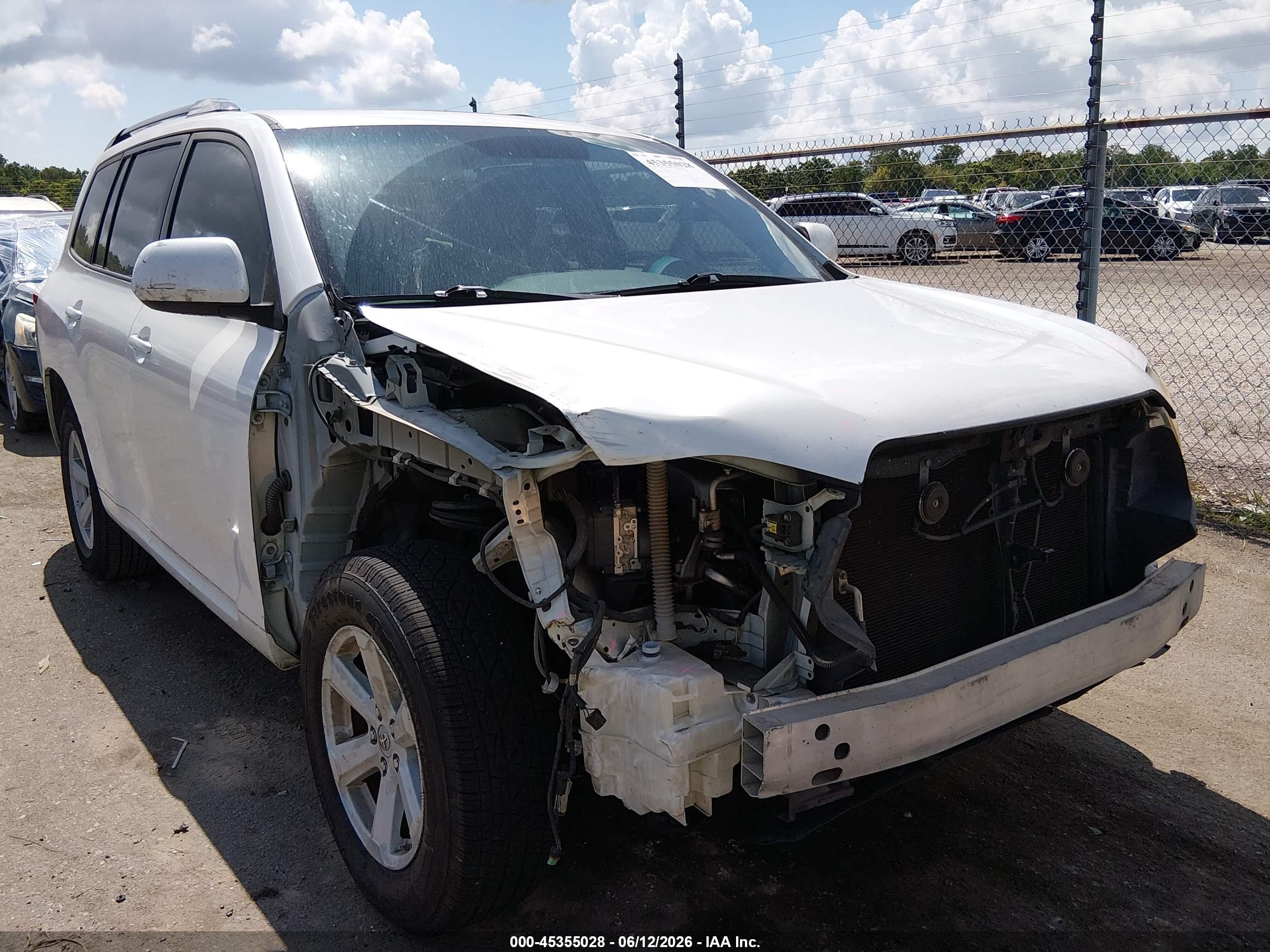 2010 Toyota Highlander Se V6 White vin: 5TDKK3EH9AS006056
