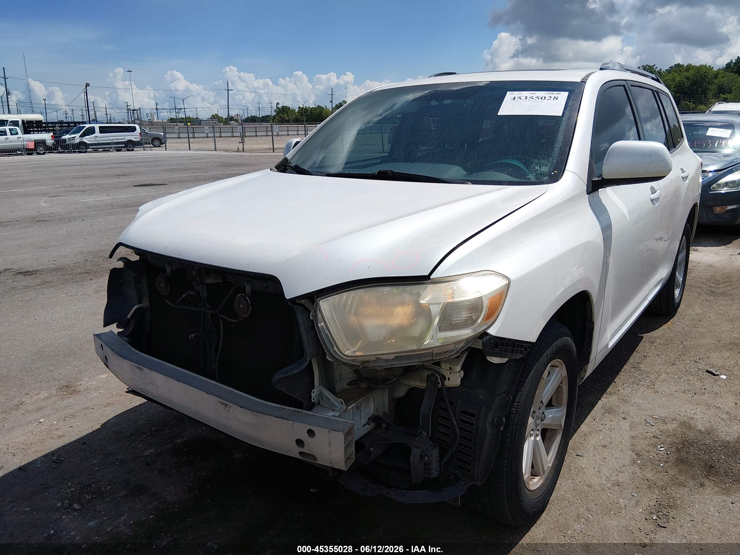 2010 Toyota Highlander Se V6 Белый vin: 5TDKK3EH9AS006056
