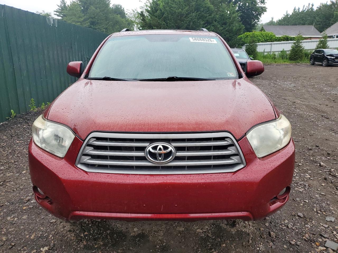 2010 Toyota Highlander Se Red vin: 5TDKK3EHXAS007040