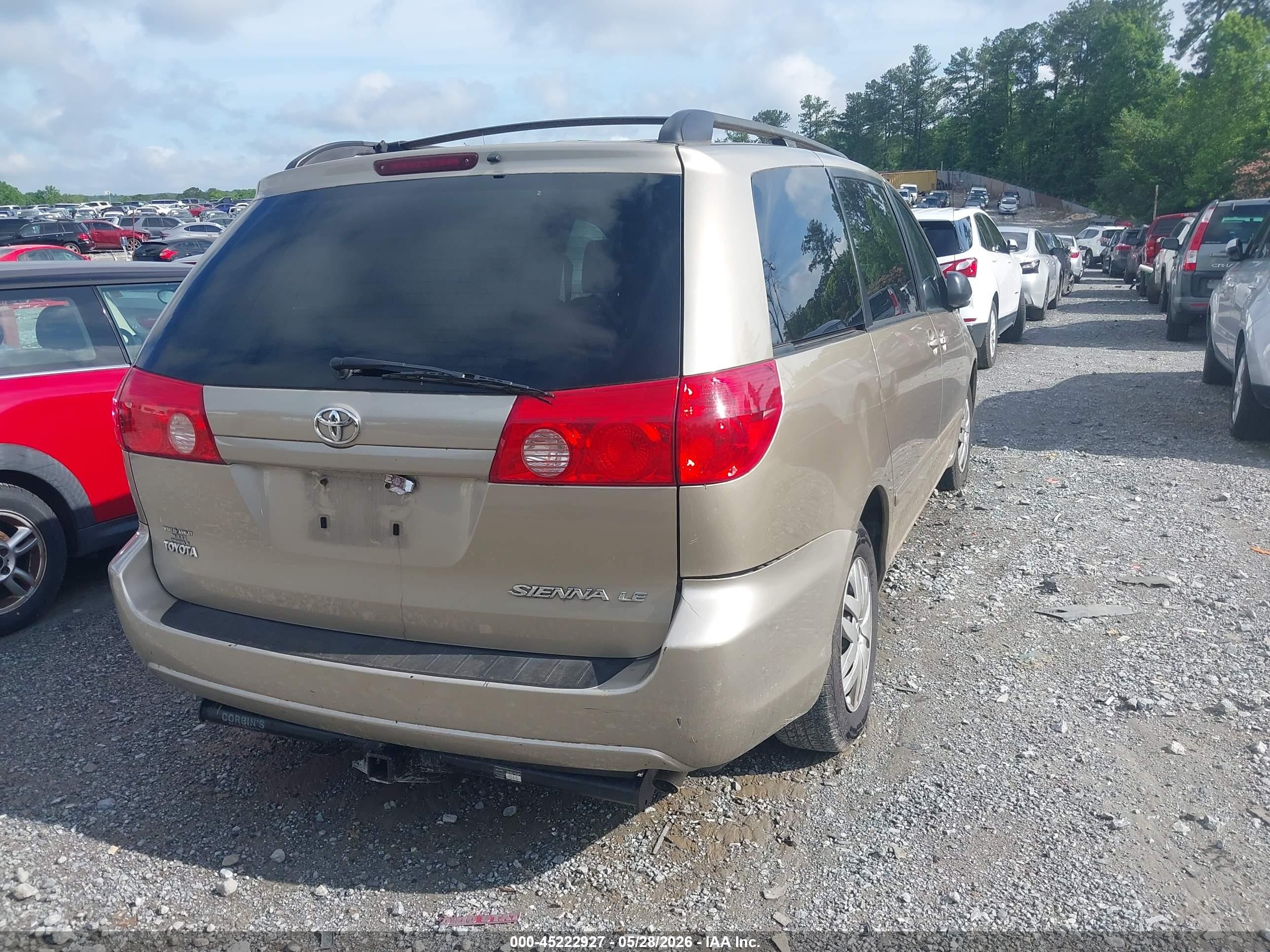 2010 Toyota Sienna Le Beige vin: 5TDKK4CC0AS314570