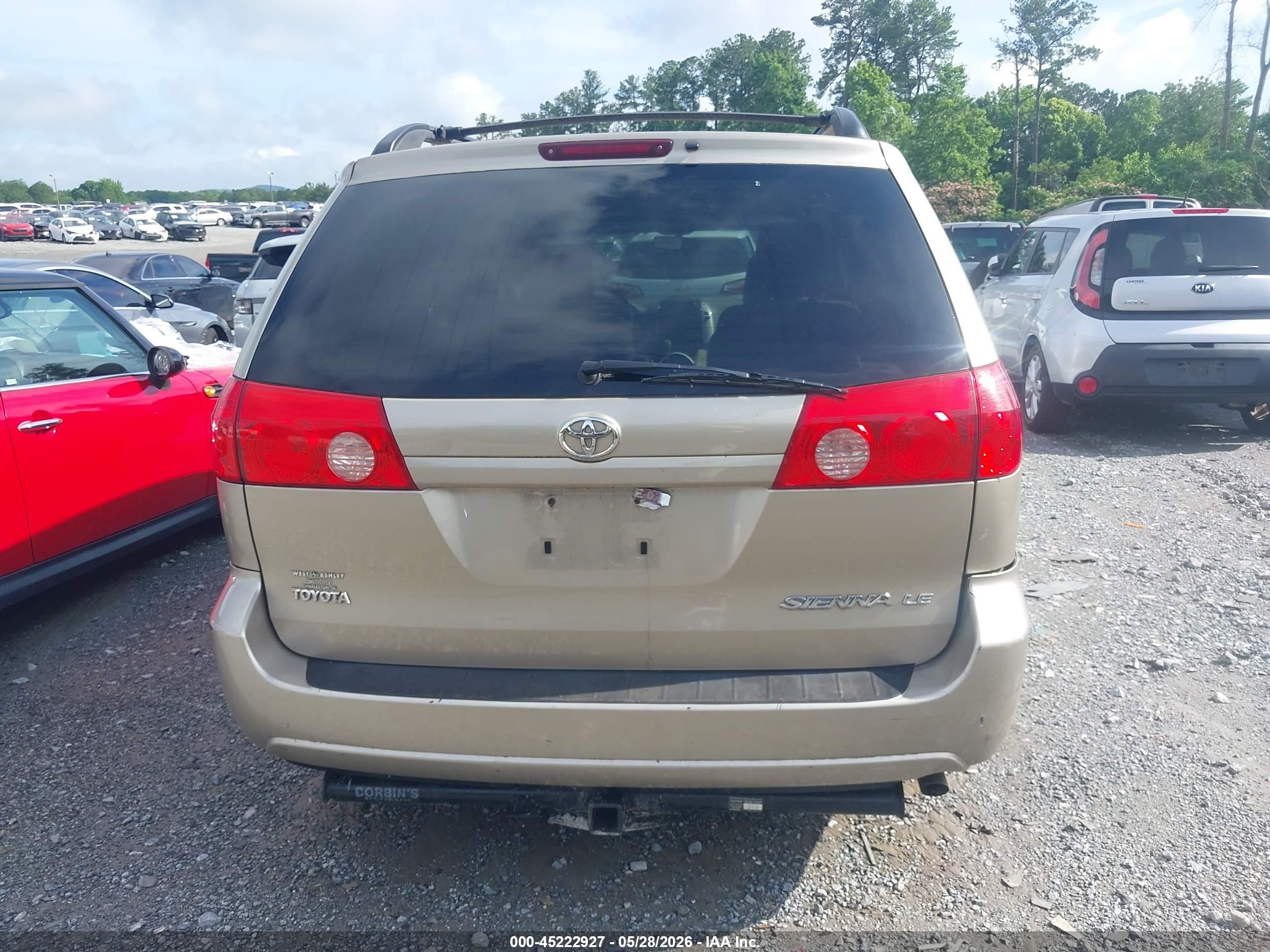 2010 Toyota Sienna Le Beige vin: 5TDKK4CC0AS314570