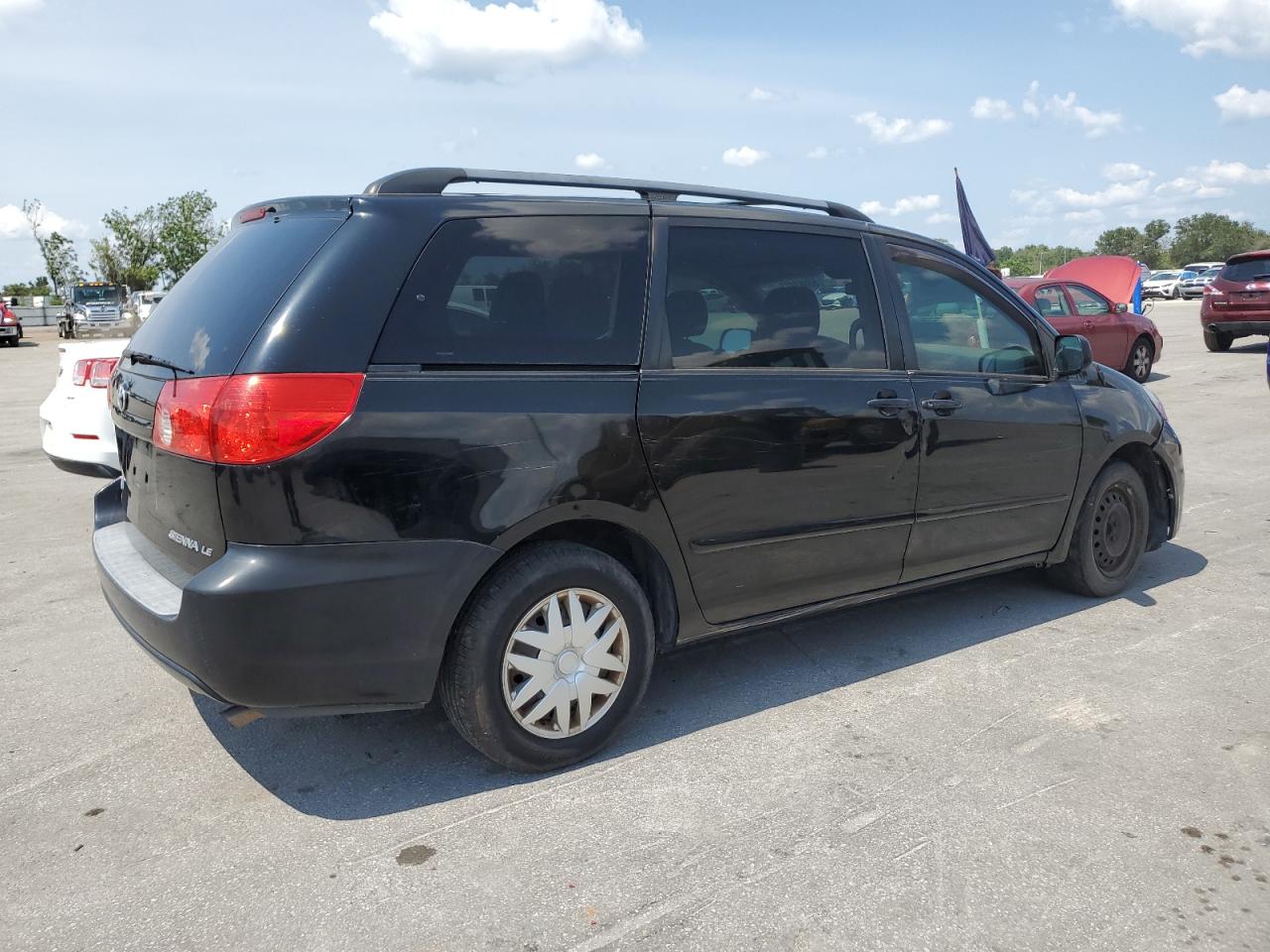 2010 Toyota Sienna Ce Black vin: 5TDKK4CC1AS328882