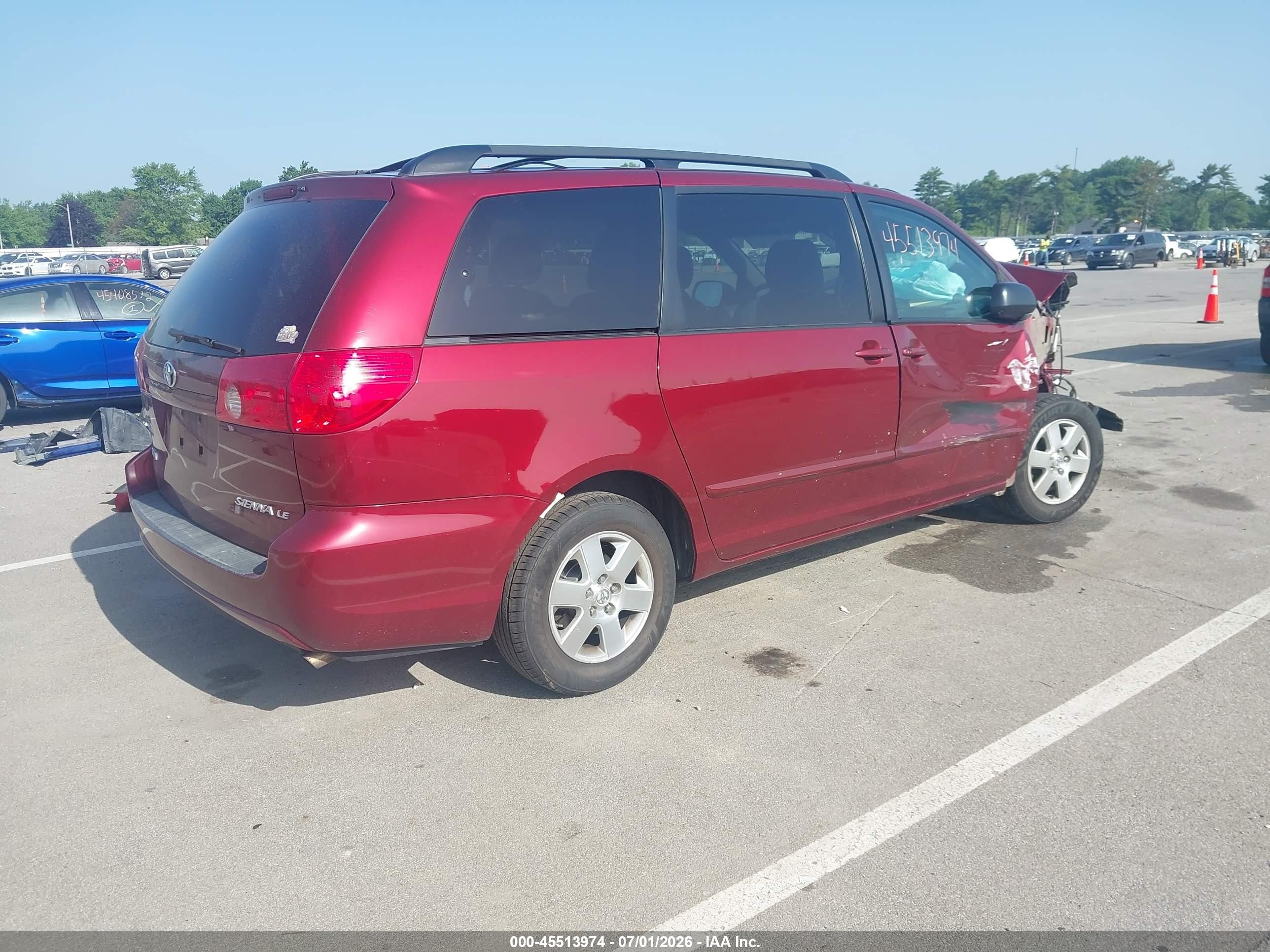 2010 Toyota Sienna Le Red vin: 5TDKK4CC2AS323836